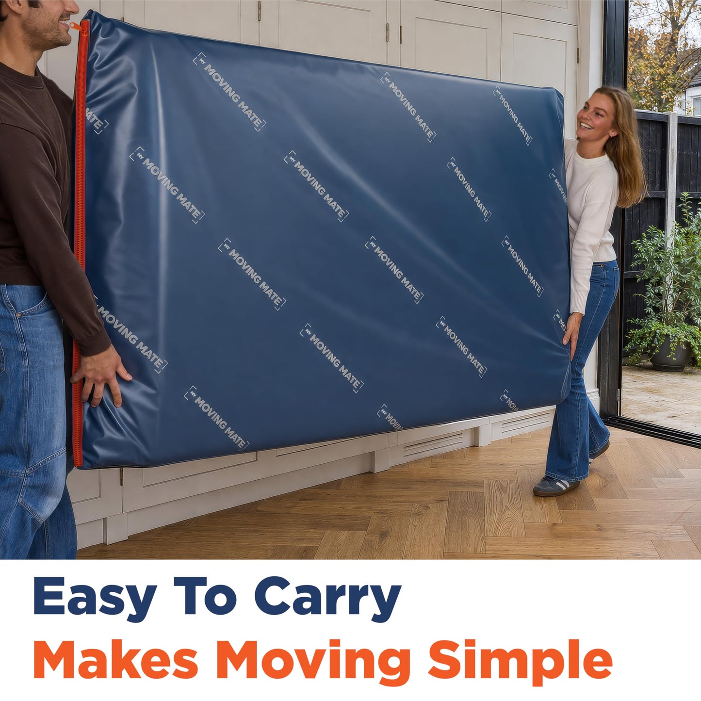 Queen Size Mattress Bag for Moving and Storage - Opaque with Zip