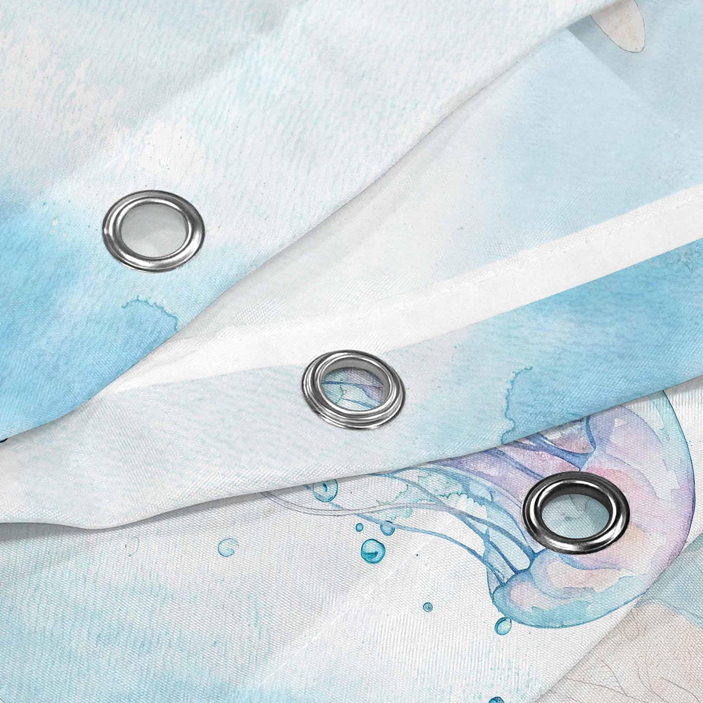 Sea Turtle Shower Curtain Sets Blue Turtles Coastal Shower Curtains for Bathroom Jellyfish Shell Coral Octopus Beach Ocean Style Aesthetics Decor Waterproof Fabric 72 x 72 inch with Hooks (Blue 9)