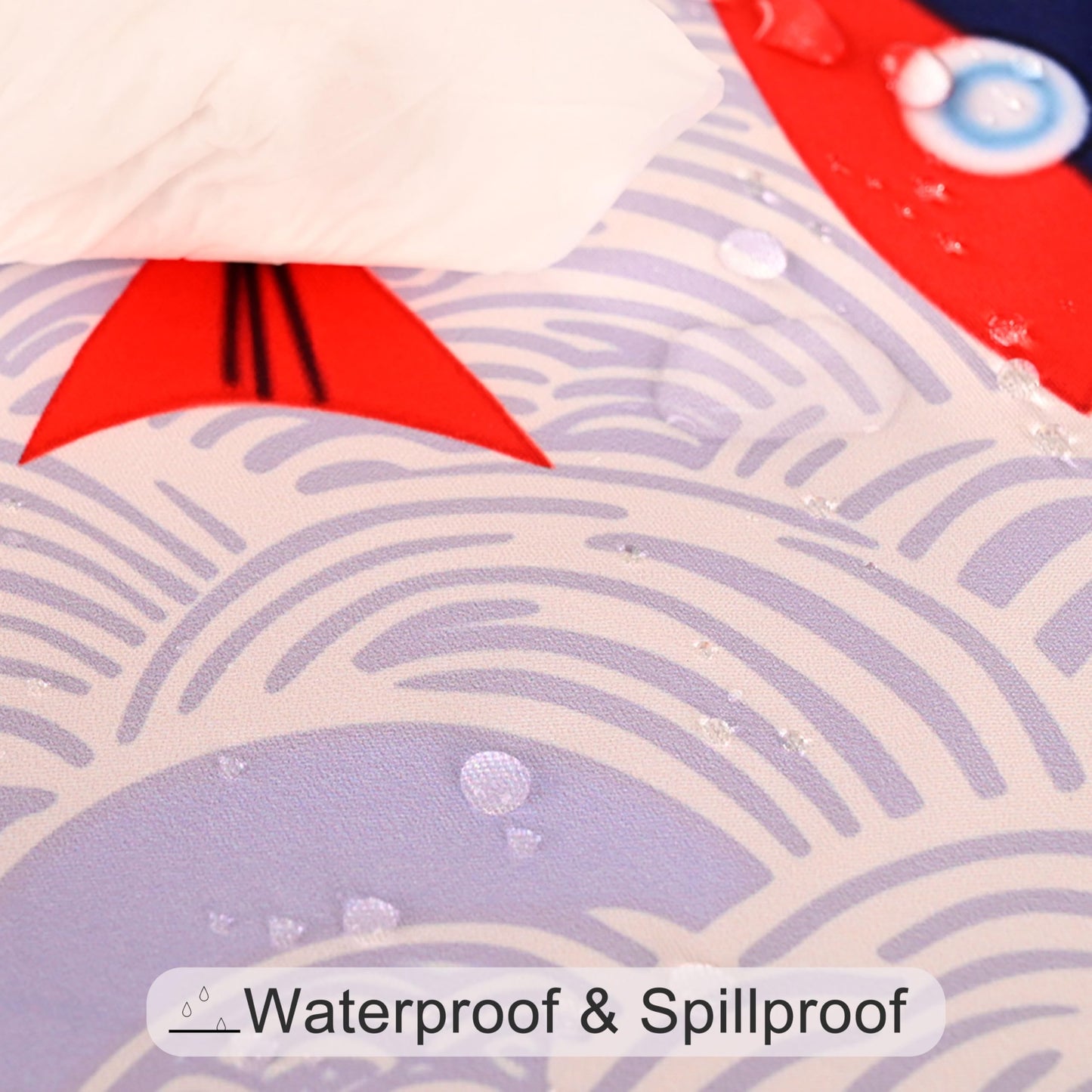juniissl Fish Tablecloth Washable Round Table Cover for Kitchen Dining Decoration 60 Inch