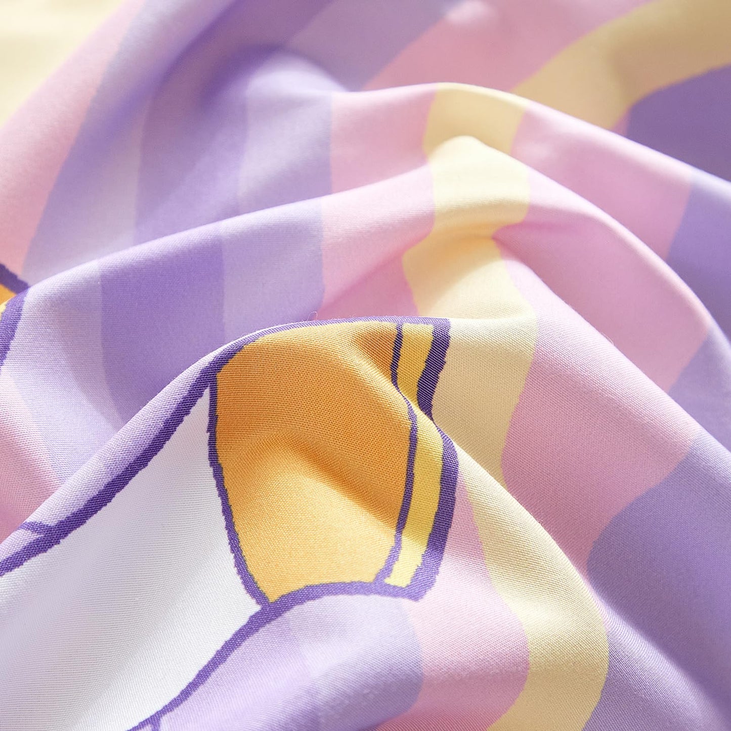 Girls Bed in a Bag Full Size Purple Unicorn Comforter Set with Rainbow Star - Soft Microfiber 7 Pcs Bedding Set (1 Comforter 2 Pillow Shams 1 Flat Sheet 1 Fitted Sheet 2 Pillowcases)