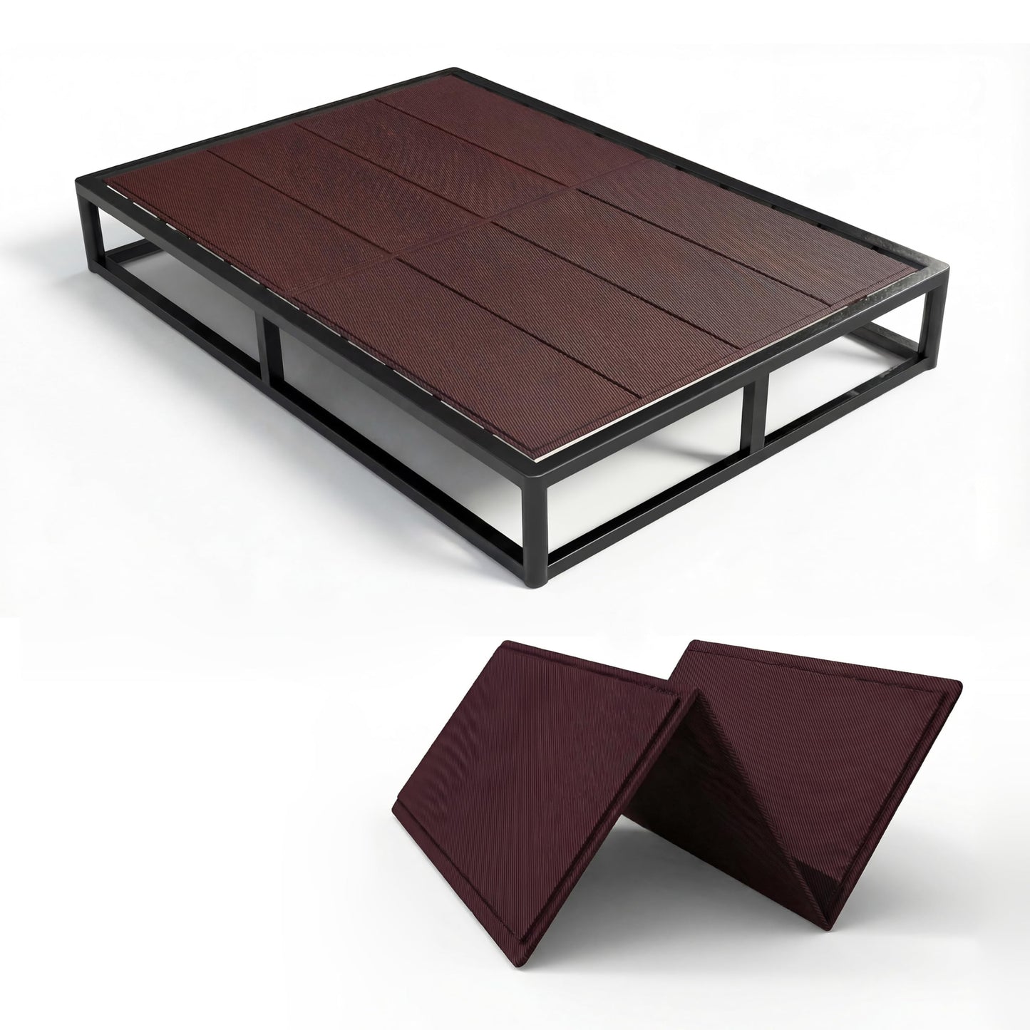 Noble Realm 10mm Bunkie Board (54”x75”Full Size) Lightweight Design | Low Profile Bed Support Board for Under Mattress, Breathable, Noise Minimizing, Moisture Resistant | Fodable Box Spring