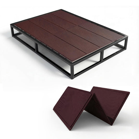 Noble Realm 10mm Bunkie Board (54”x75”Full Size) Lightweight Design | Low Profile Bed Support Board for Under Mattress, Breathable, Noise Minimizing, Moisture Resistant | Fodable Box Spring