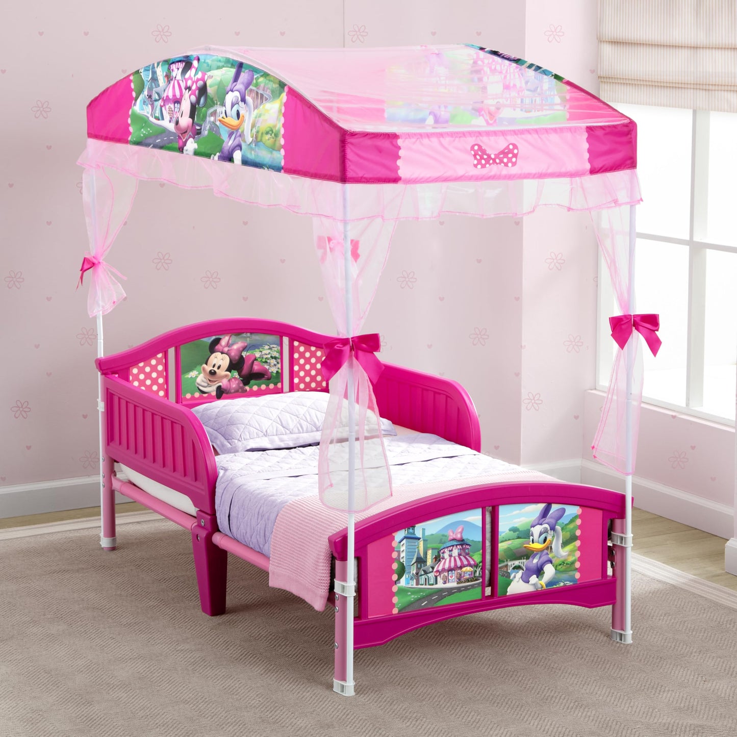 Delta Children Canopy Toddler Bed, Minnie Mouse
