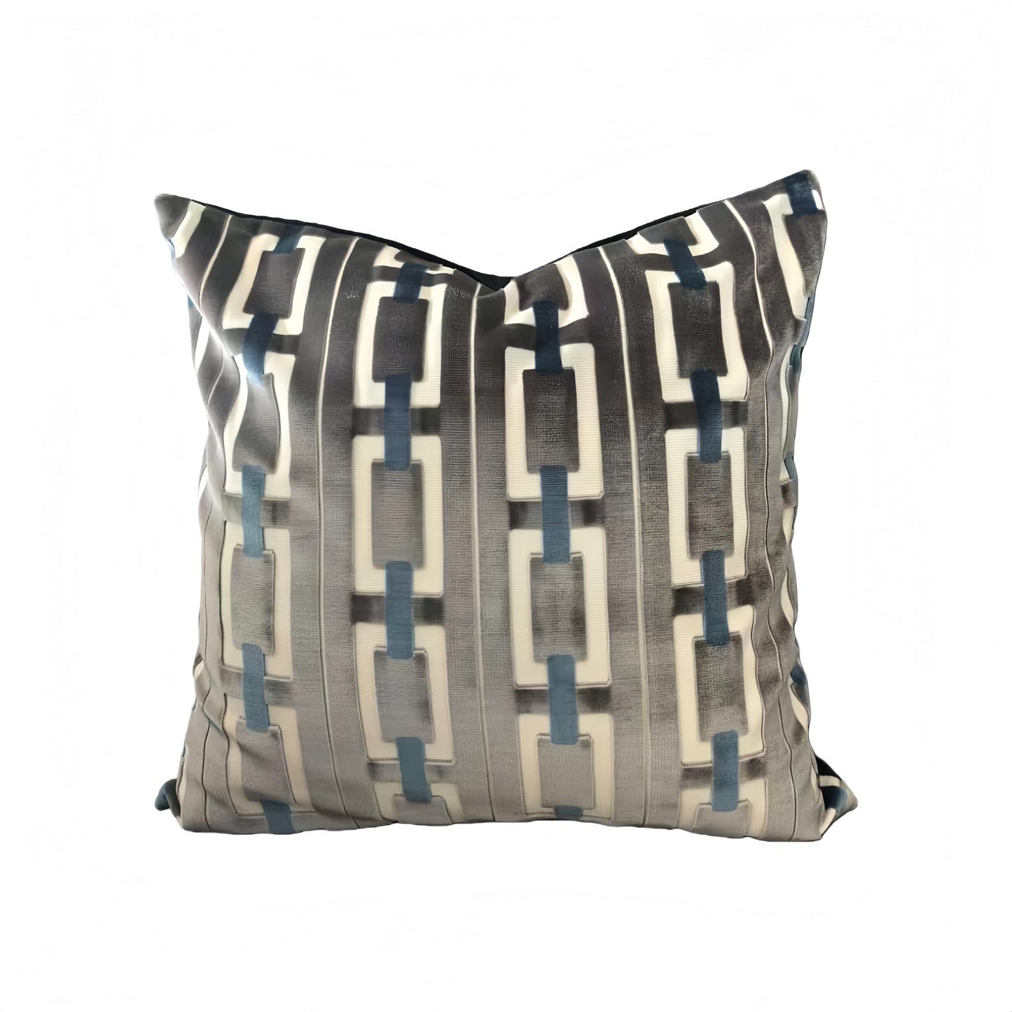 AgeMinglife Living Room Decor Couch Throw Pillow Covers with Square 18 * 18 Set of 2 for Cozy Home Bed and Textured Velvet (Light Gray)