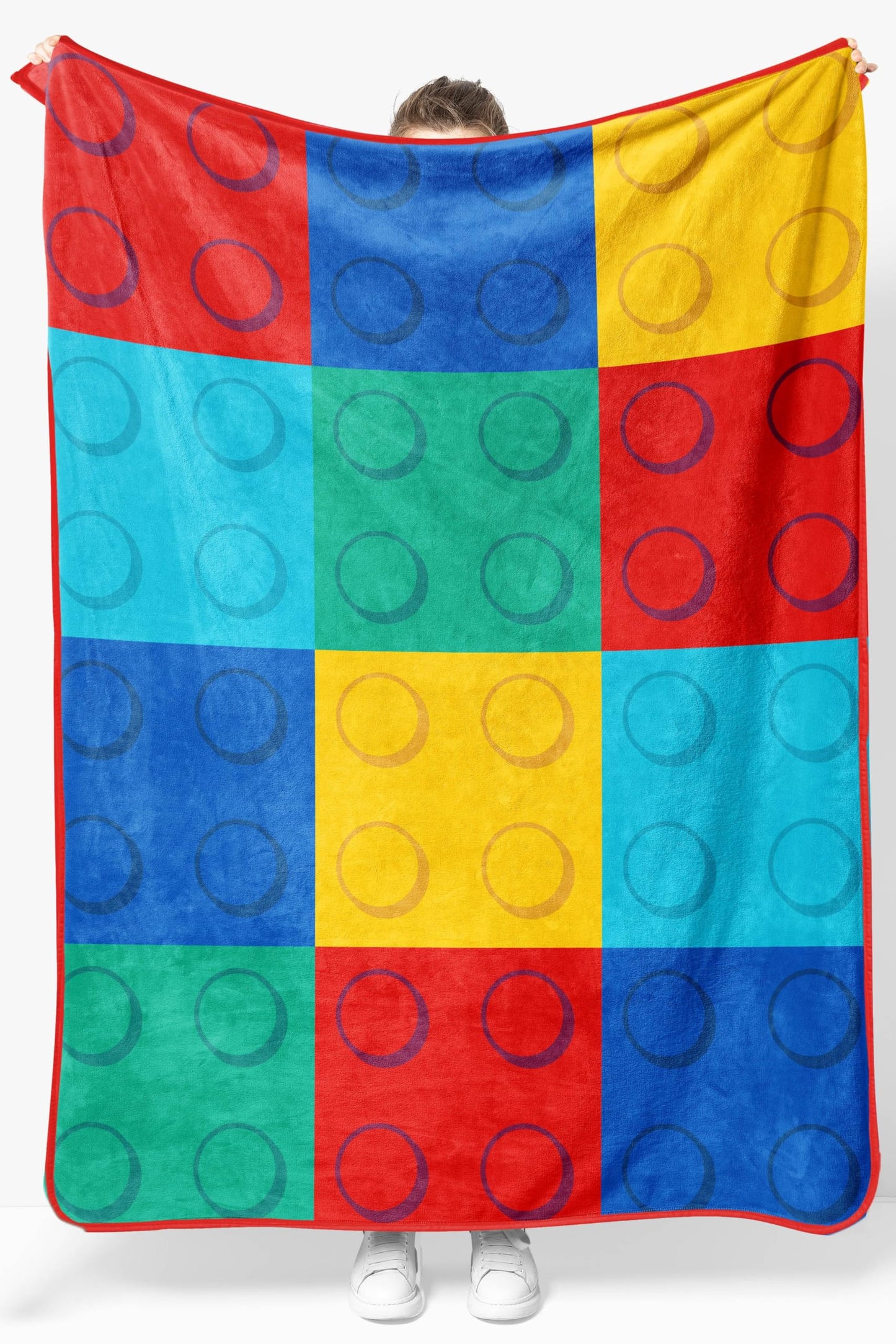 Jay Franco Kids Plush Throw Blanket – Soft & Cozy Fleece Throw for Bedroom & Couch Décor, Official Licensed Product, Multi - LEGO®, 46x60 - Throw Blanket