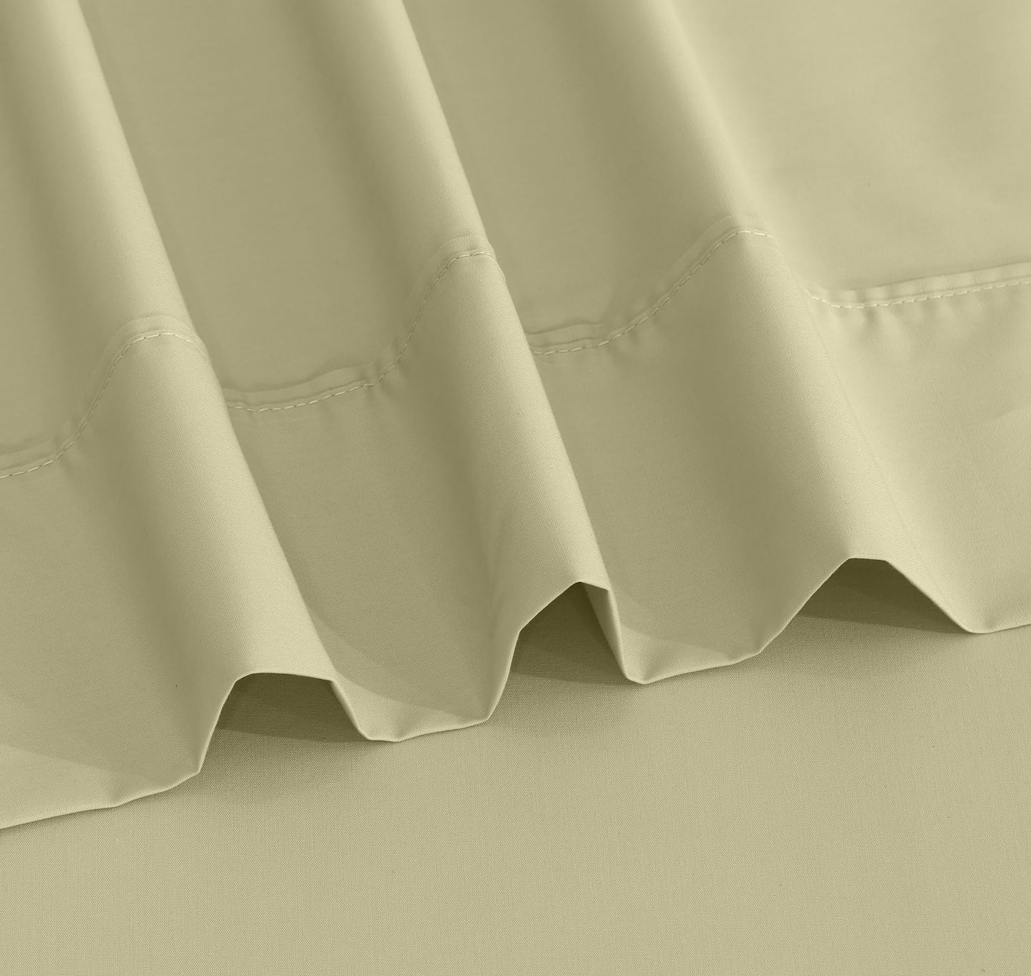 RUVANTI 100% Cotton Percale Sheets Full Size, Sage Green