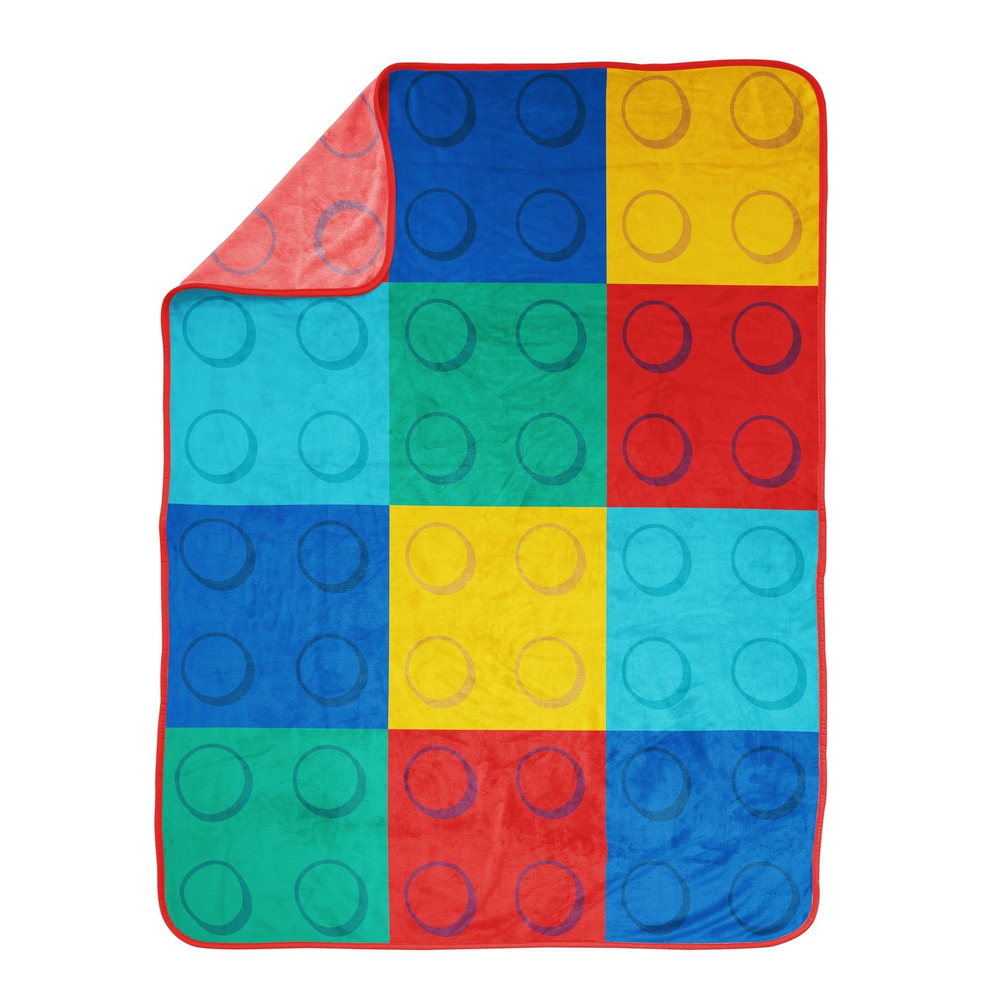 Jay Franco Kids Plush Throw Blanket – Soft & Cozy Fleece Throw for Bedroom & Couch Décor, Official Licensed Product, Multi - LEGO®, 46x60 - Throw Blanket