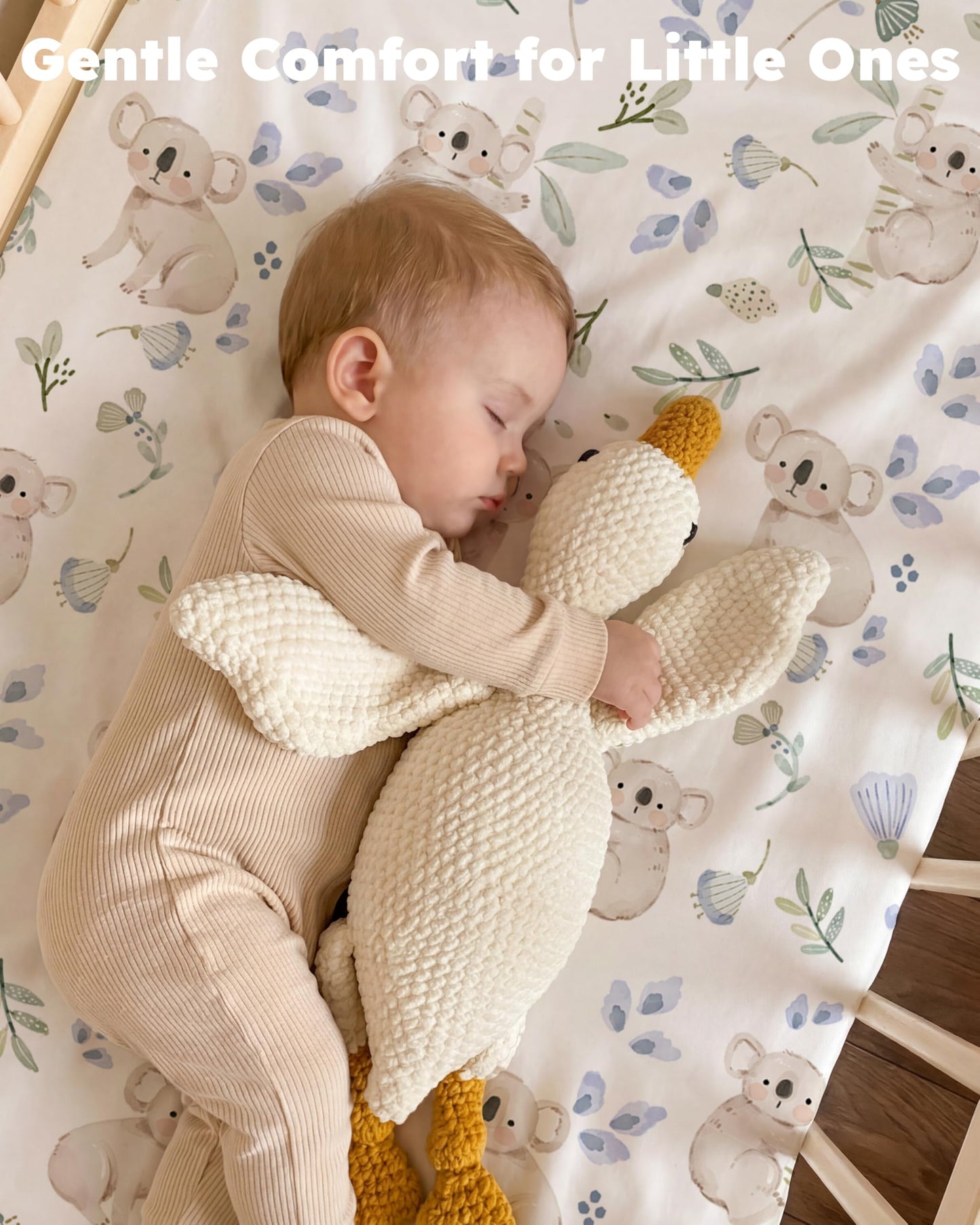 Nyessmee Baby Crib Sheets for Boys and Girls, Fitted Crib Sheets 52" x 28", Soft Breathable Microfiber Sheets for Standard Crib and Toddler Mattress, 2-Pack Green Koala