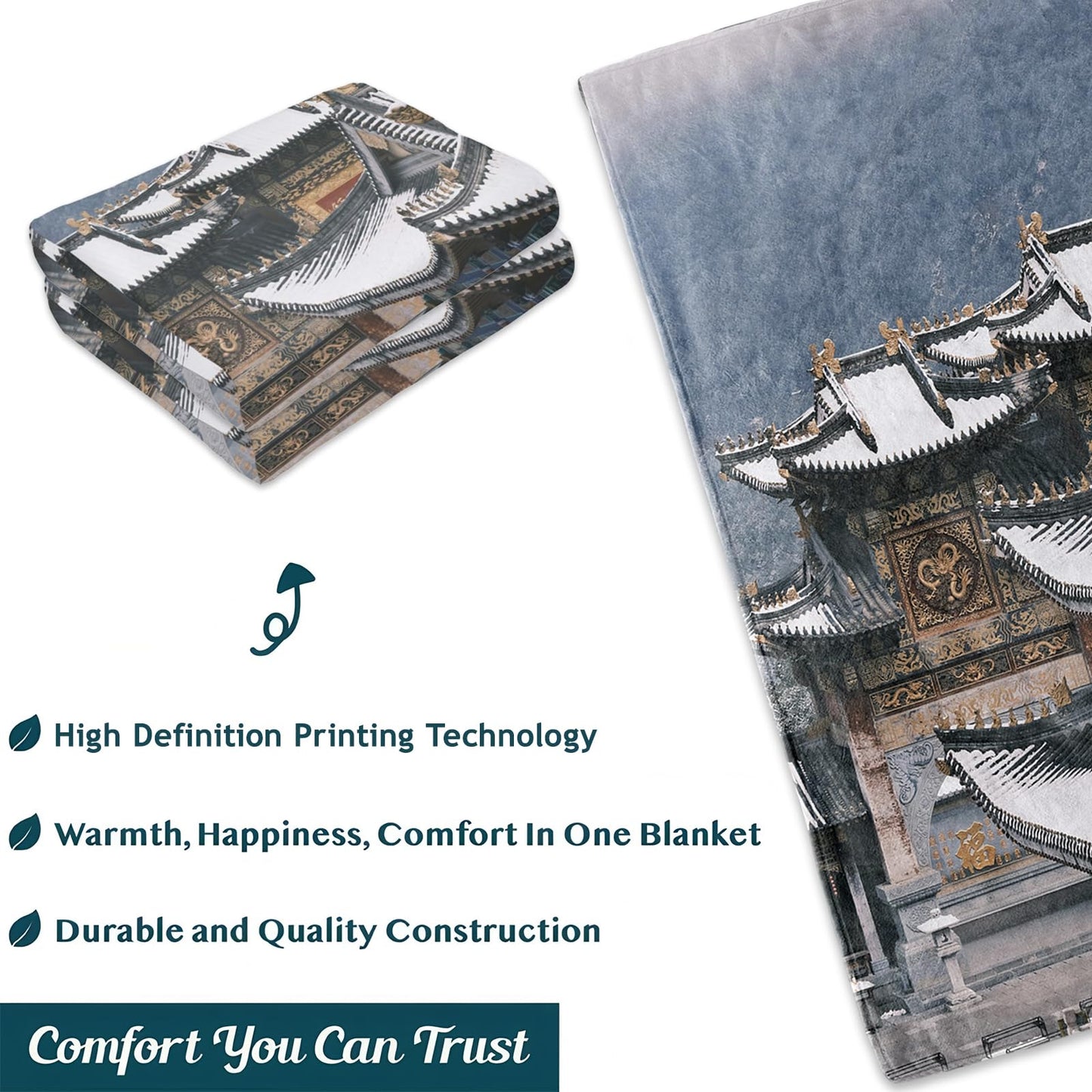 Cute Pencil and Bow Blanket 40x50 in, Flannel Throw Blankets for Travel Camping Sofa Living Room Decor, Lightweight Cozy Soft Fuzzy Gifts for Women Adults Kids