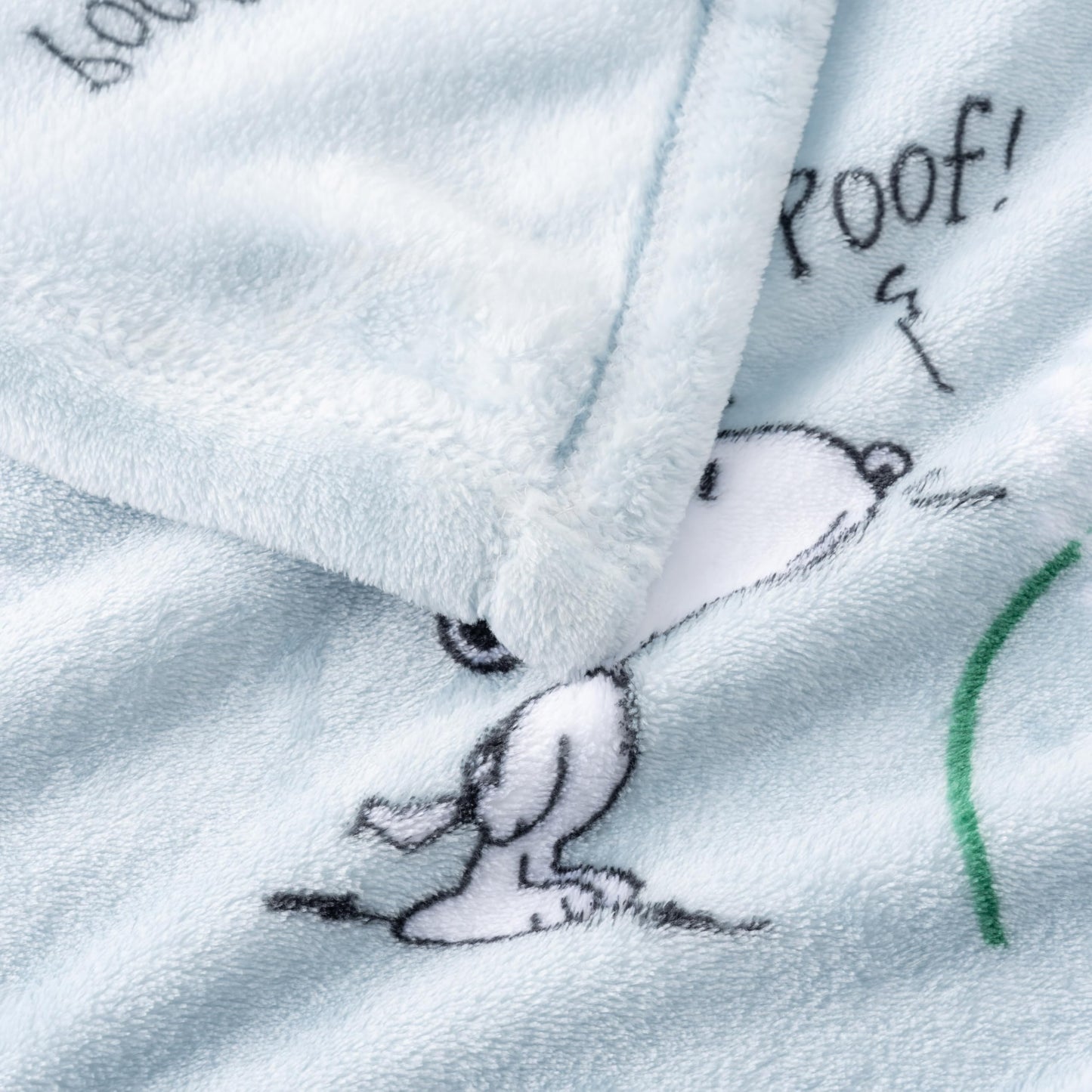 Berkshire Blanket Peanuts® VelvetLoft® Cute Character Snoopy Plush Throw Blanket,Peanuts Snoopy Make A Wish Spring Blue,Throw 55 in x 70 in (Official Peanuts® Product)