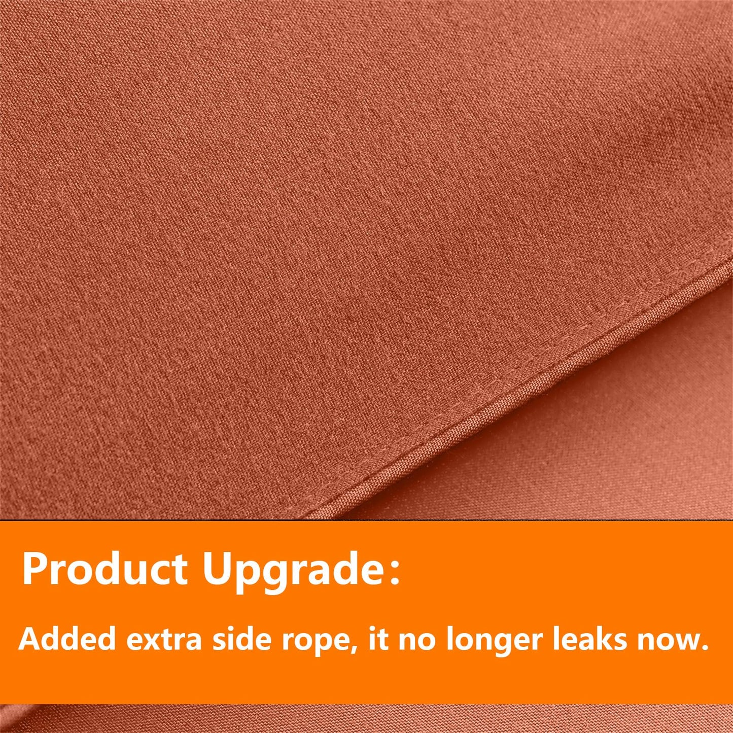 TAIMIT Burnt Orange Full Size Comforter Set - 7 Pieces, Bed in a Bag Bedding Sets with All Season Soft Quilted Warm Fluffy Reversible Comforter,Flat Sheet,Fitted Sheet,2 Pillow Shams,2 Pillowcases