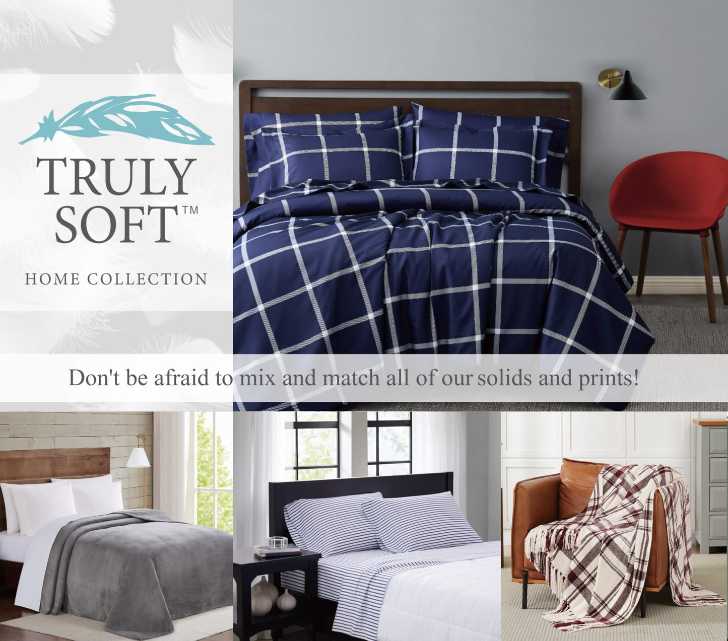 TRULY SOFT Everyday Sheet Set White Polyester 4-Piece King Sheet Set, Solid Color Themed, Adult Bedding, Oeko-TEX Certified