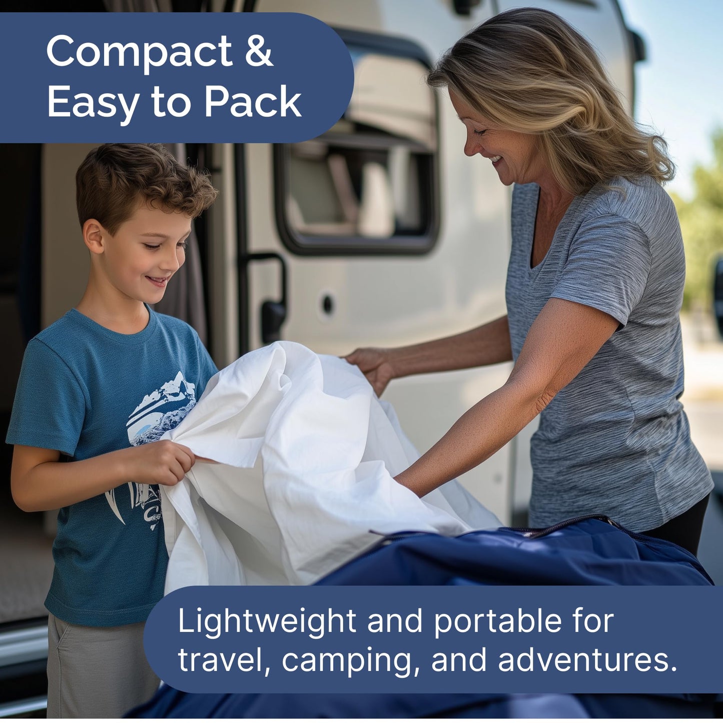 Cot Sheet Set 33” x 75” – Easy-Fit Cot Size Mattress Sheets – Ideal for Narrow Twin, Camper Bunk, RVs, Twin Bunks, Day Care and Camping Cots - Cot Size Fitted Sheet fits 6” to 10” Mattresses – White