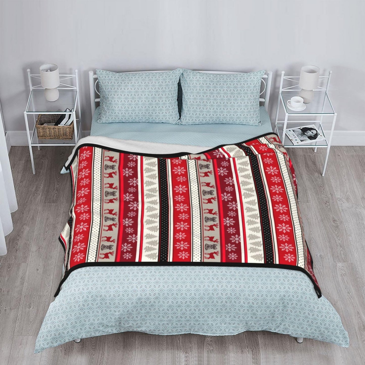 Christmas Throw Blanket Fuzzy Soft Cozy Christmas Blankets Soft Throws Warm Lightweight Plush Fleece Throw Blanket for Kids Men Women Gift Bed Couch Sofa 50"x40"