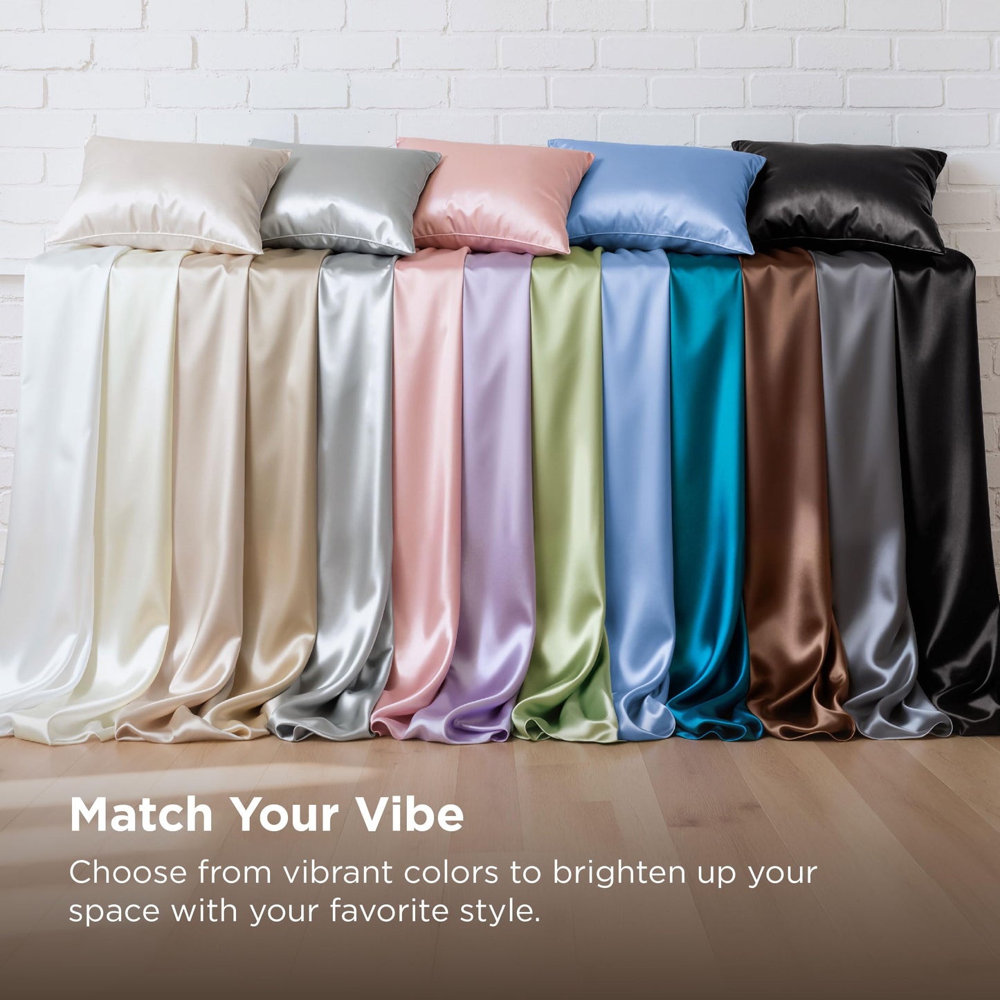 Bedsure Satin Sheets Full Size - 4 Piece Silky Bedsheets with 15 Inches Deep Pocket Fitted Bedsheet,1 Flat Sheet, 2 Satin Pillowcases, Good for Hair & Skin (Full, Silver Grey)