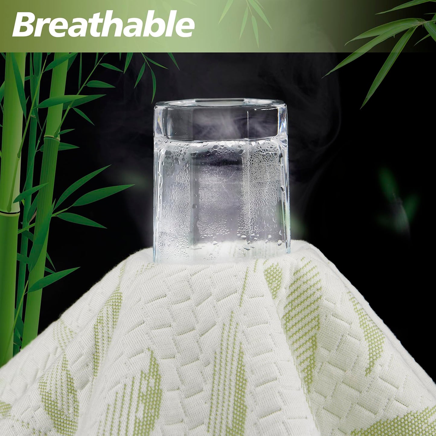 Queen Mattress Protector Waterproof Mattress Pad Washable Bamboo Rayon Mattress Cover Breathable Noiseless Bed Protector 5" - 21'' Elastic Fitted Deep Pocket