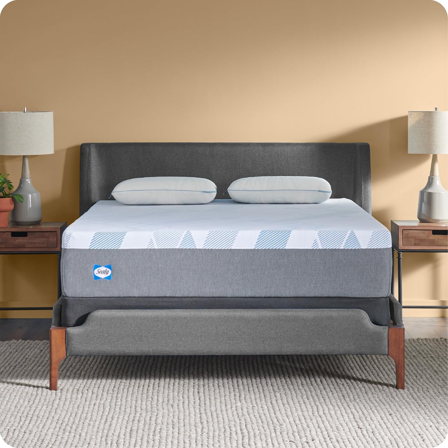 Sealy Dreamlife 12” Foam Mattress-in-a-Box, Queen, SealyComfort Gel Memory Foam, SealySupport Transition Foam, Surface-Guard Technology