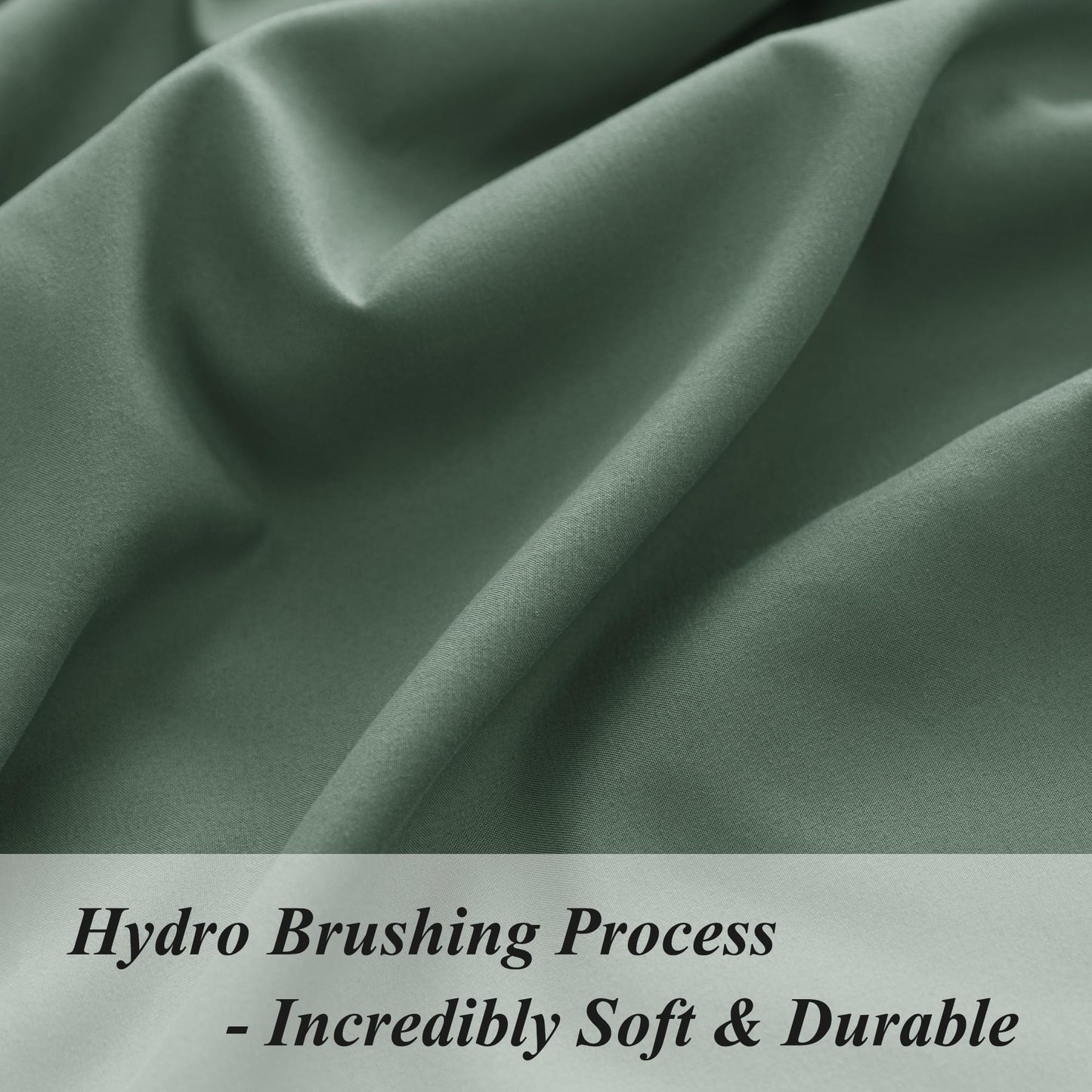 Full Fitted Sheet Only - Premium 1800 Super Soft & Cozy Microfiber, Wrinkle, Fade, Shrinkage Resistant Deep Pocket Full Size Fitted Bottom Sheet, Dark Green