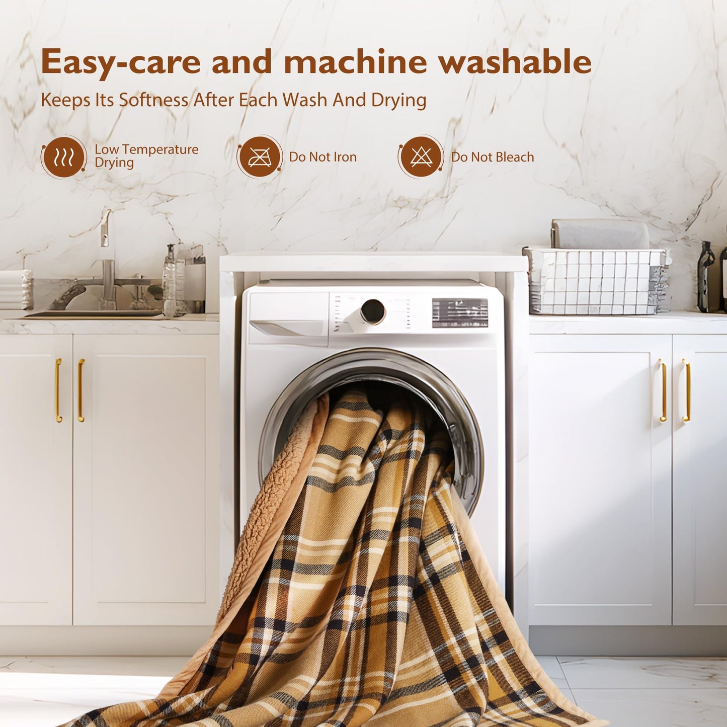 ALPHA HOME Soft Throw Blankets for Couch Bed, Warm Gifts for Women Men Pet Christmas