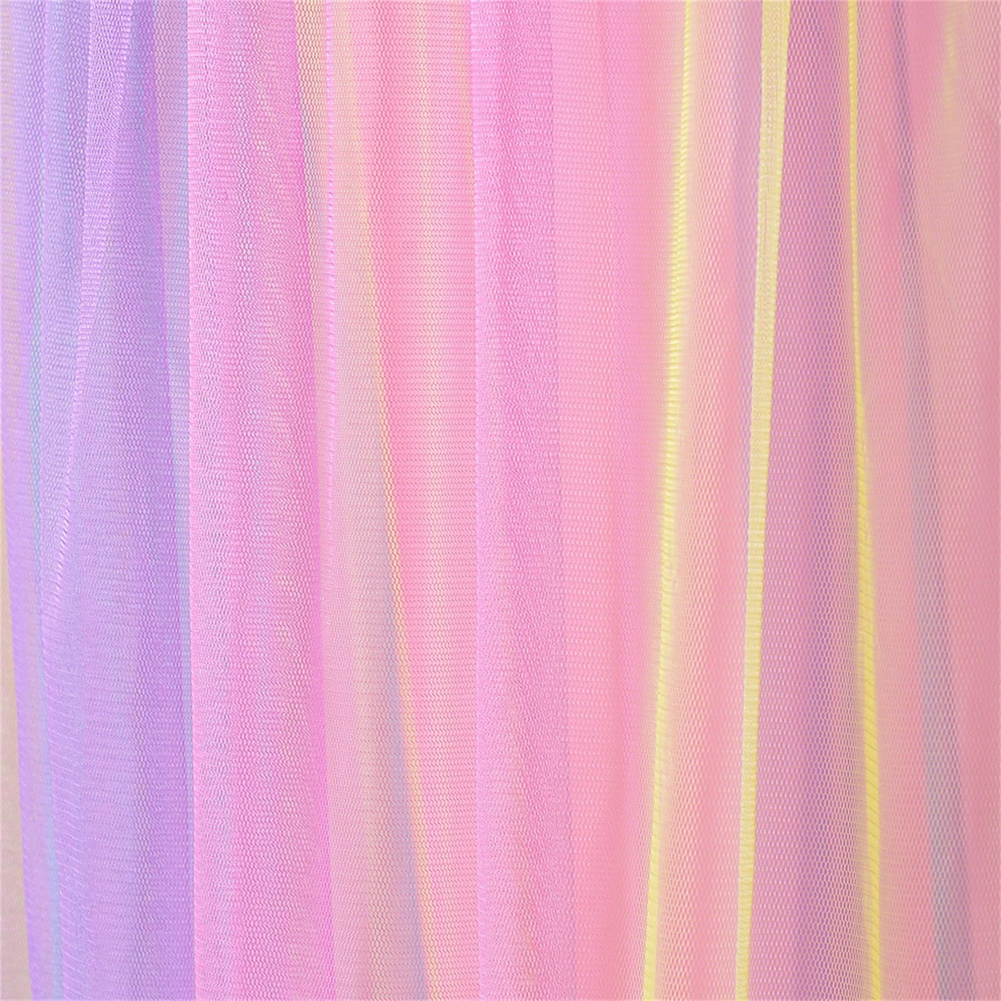 Comtelek Mosquito Net Bed Canopy for Girls,Rainbow Canopy Bed Curtains Full Queen Size from Ceiling,Dome Mosquito Netting Bed Tent Twin Girls Princess Canopy King Bed Decor