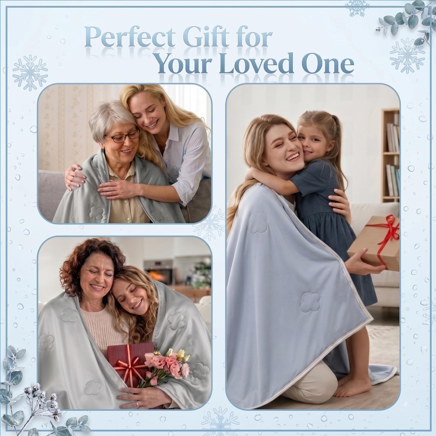 Lightweight Summer Blanket for Hot Sleepers, Throw(50" x 70") Double-Sided Keep Body Cool,Silky Soft Fabric, Highly Breathable Thin Blanket for Warm Nights & Daily Use