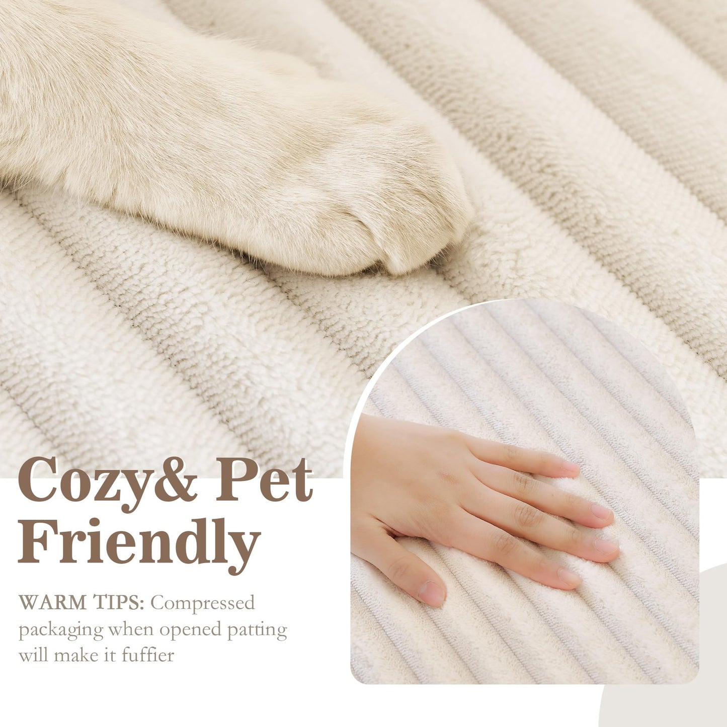 MYSKY HOME 100% Waterproof Couch Cover for Pets, Couch Covers for Sofa, Sectional Couch Covers for Dogs, Sofa Covers Washable Slipcovers Protector Couch Cushion Covers, Off White, 35"x70.9"