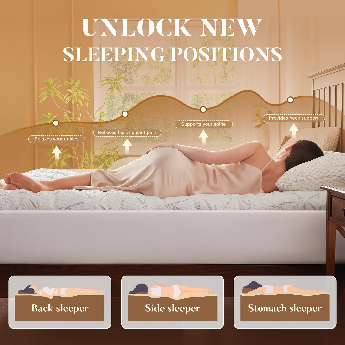 PRIMESOFT 100% Waterproof Queen Size Mattress Topper, Thick Pillow Top Mattress Pad，Up to 21 Inch Deep Pocket,Soft Breathable Mattress Pad for Back Pain, Protector Cover(White)