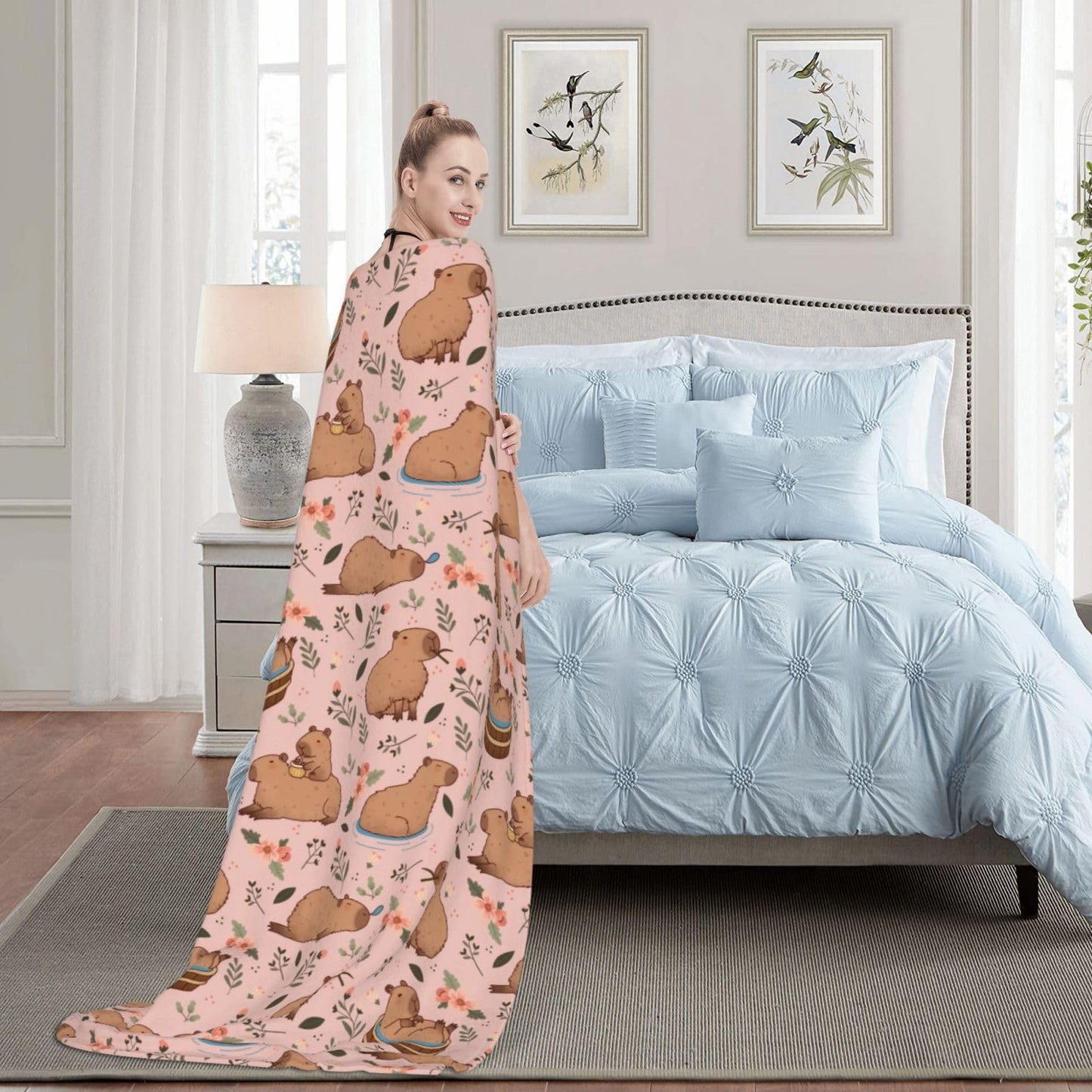 Blanket Throw Blanket for Bed Soft Cozy Fluffy Couch Blankets Fleece Blanket Throw Gifts for Women Men Girls Boys 60"x50"