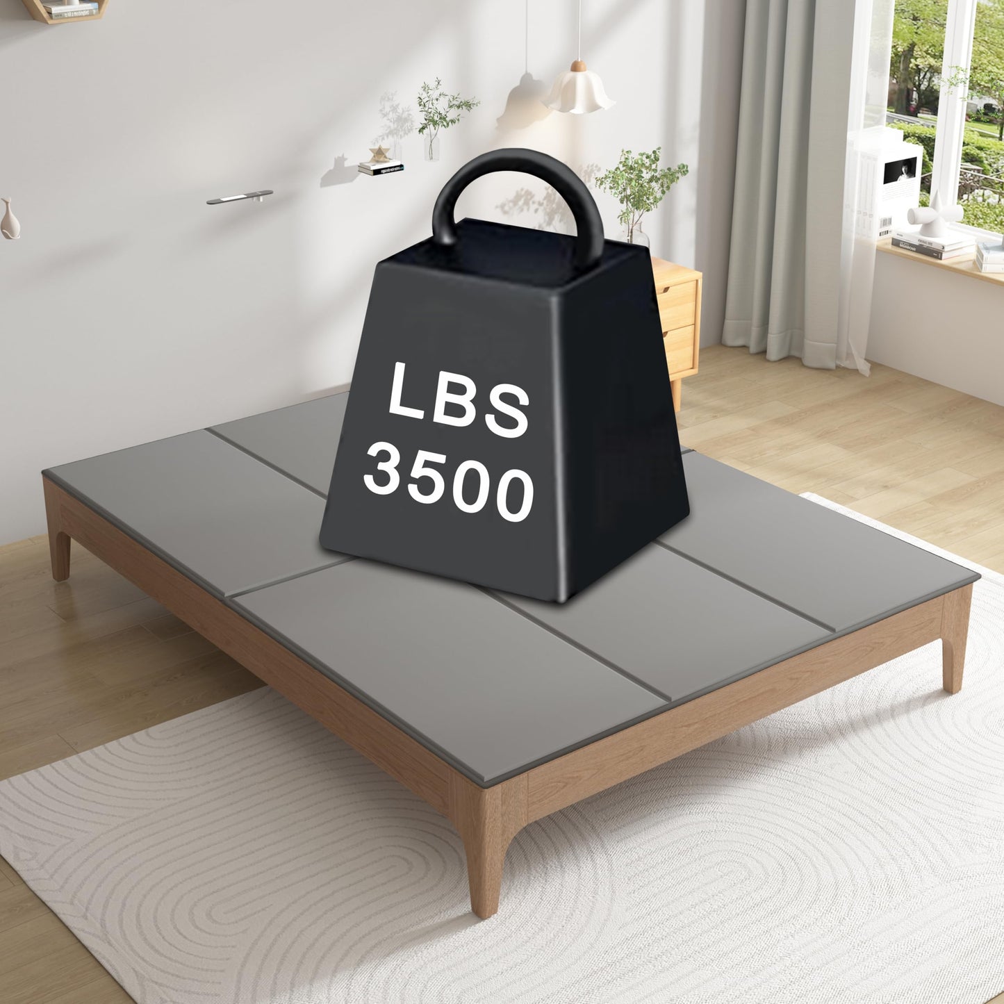 Doletaitan Metal-Frame-Bunkie-Board-Queen-Size (60"X80") for Under-Mattress-Support - Heavy Duty Bed Board Design,Folding, Noise Free, No Sagging