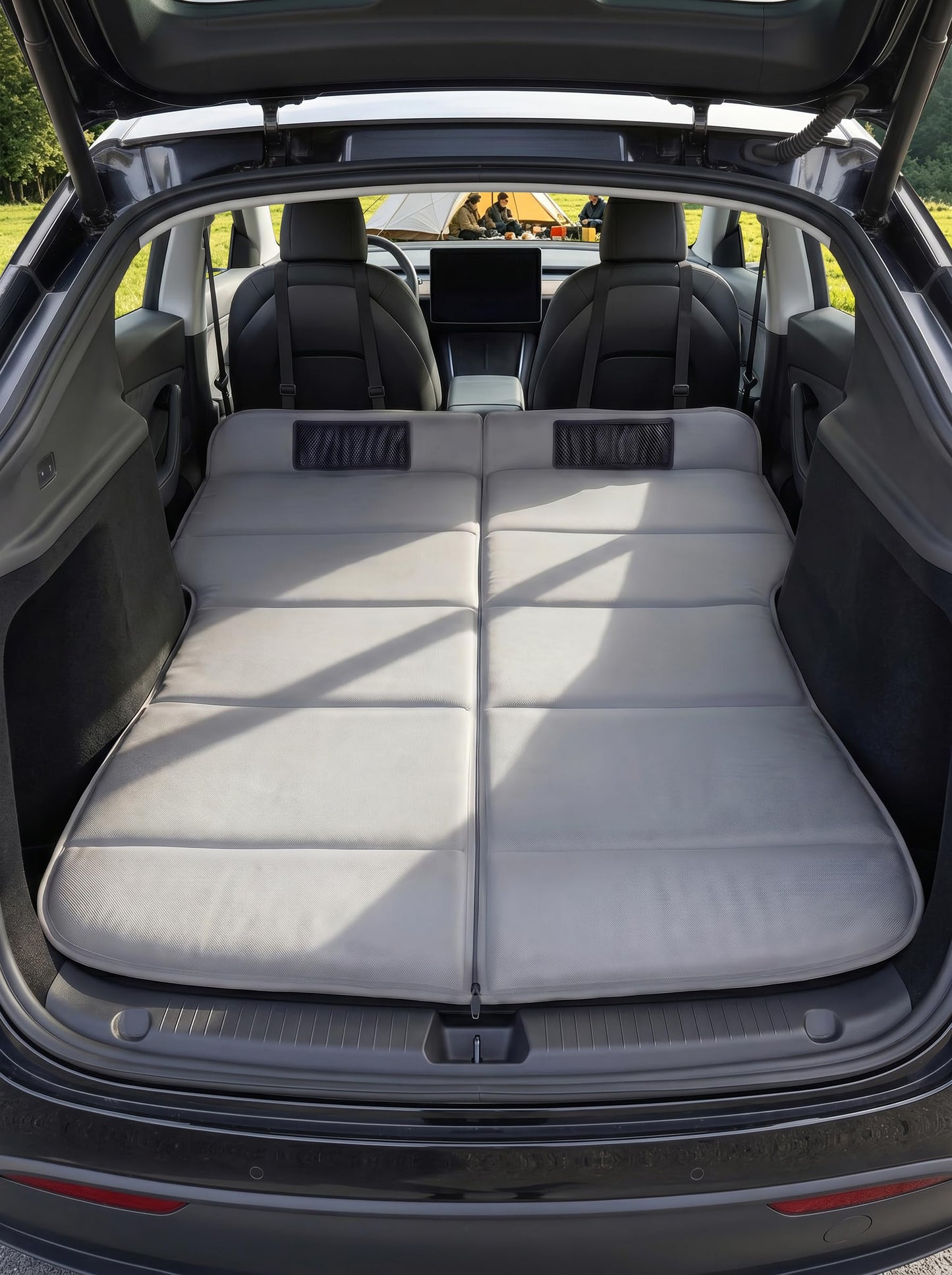 SXMMXS Camping Mattress for Mid-Size SUVs, No Inflation Needed, Foldable Foam Trunk Bed, SUV Air Mattress Alternative for Travel Sleeping, Ideal for Camping Essentials and Road Trips, Gifts for Guys