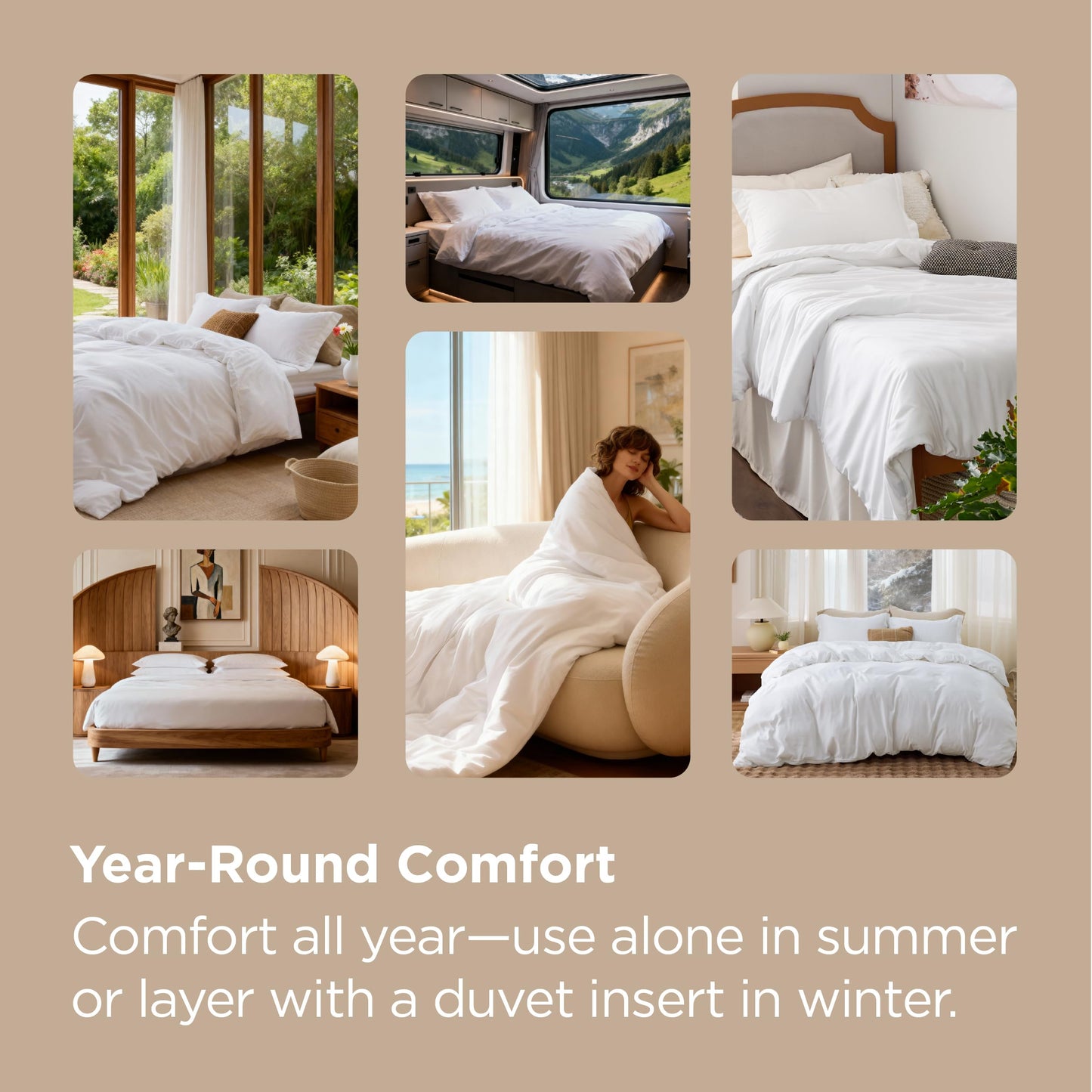 Bedsure White Duvet Cover Queen Size - Soft Double Brushed Bedding Set for Kids & Adults, Zipper Closure, 3 Pieces, Includes 1 Duvet Cover (90"x90") & 2 Pillow Shams, NO Comforter