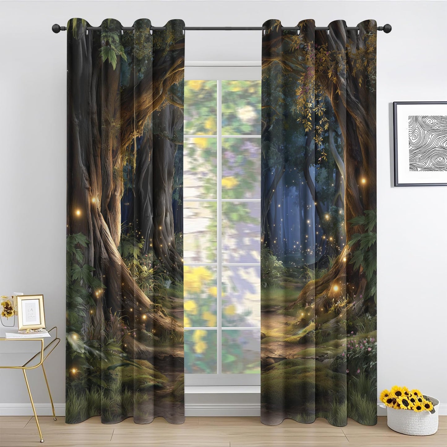 Enchanted Forest Curtains for Living Room