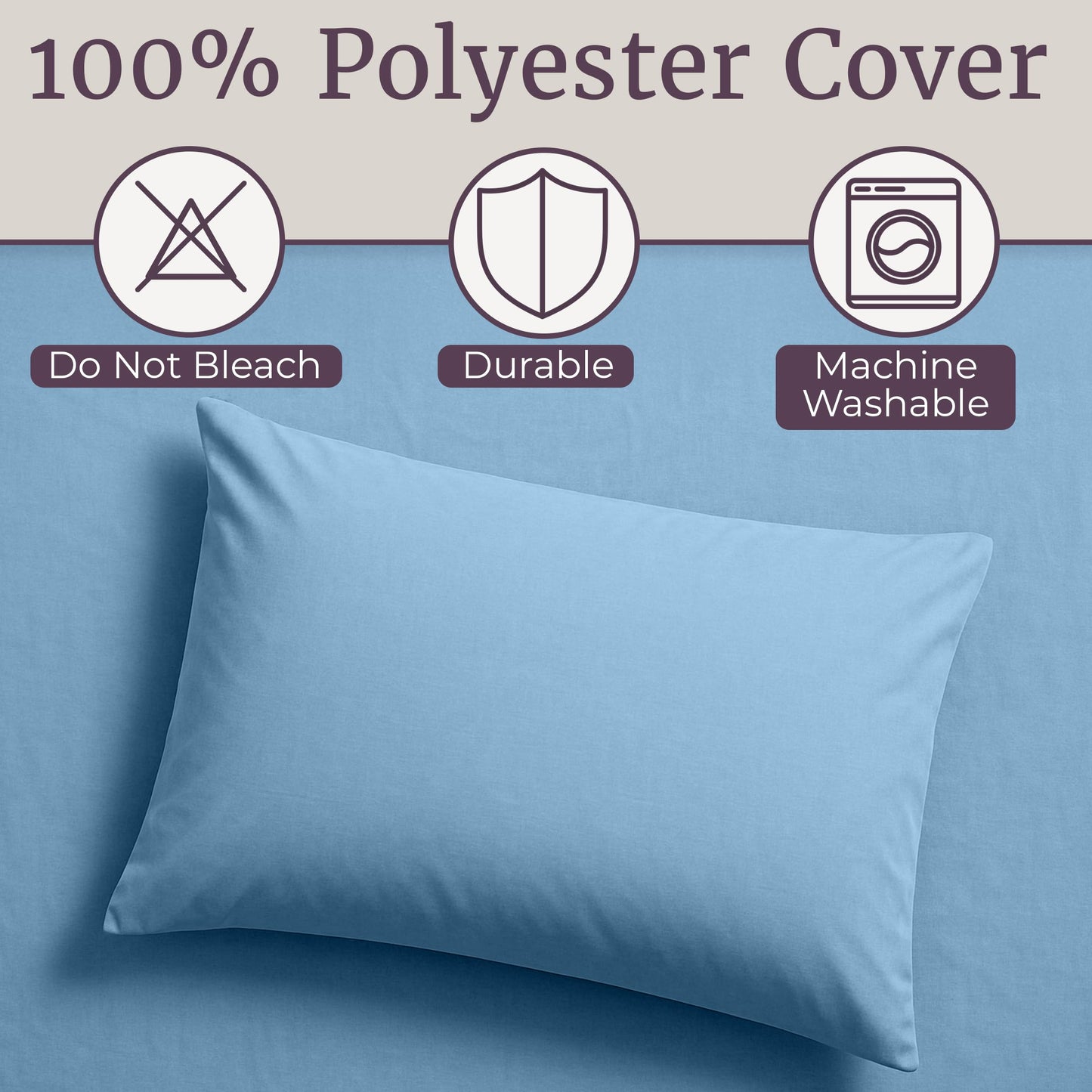 Brushed Microfiber Twin Sheets - 3-Piece Sheet Set with Pillowcase, Flat, and Fitted Sheets - Wrinkle and Fade-Resistant Bedding by Lavish Home (Blue)