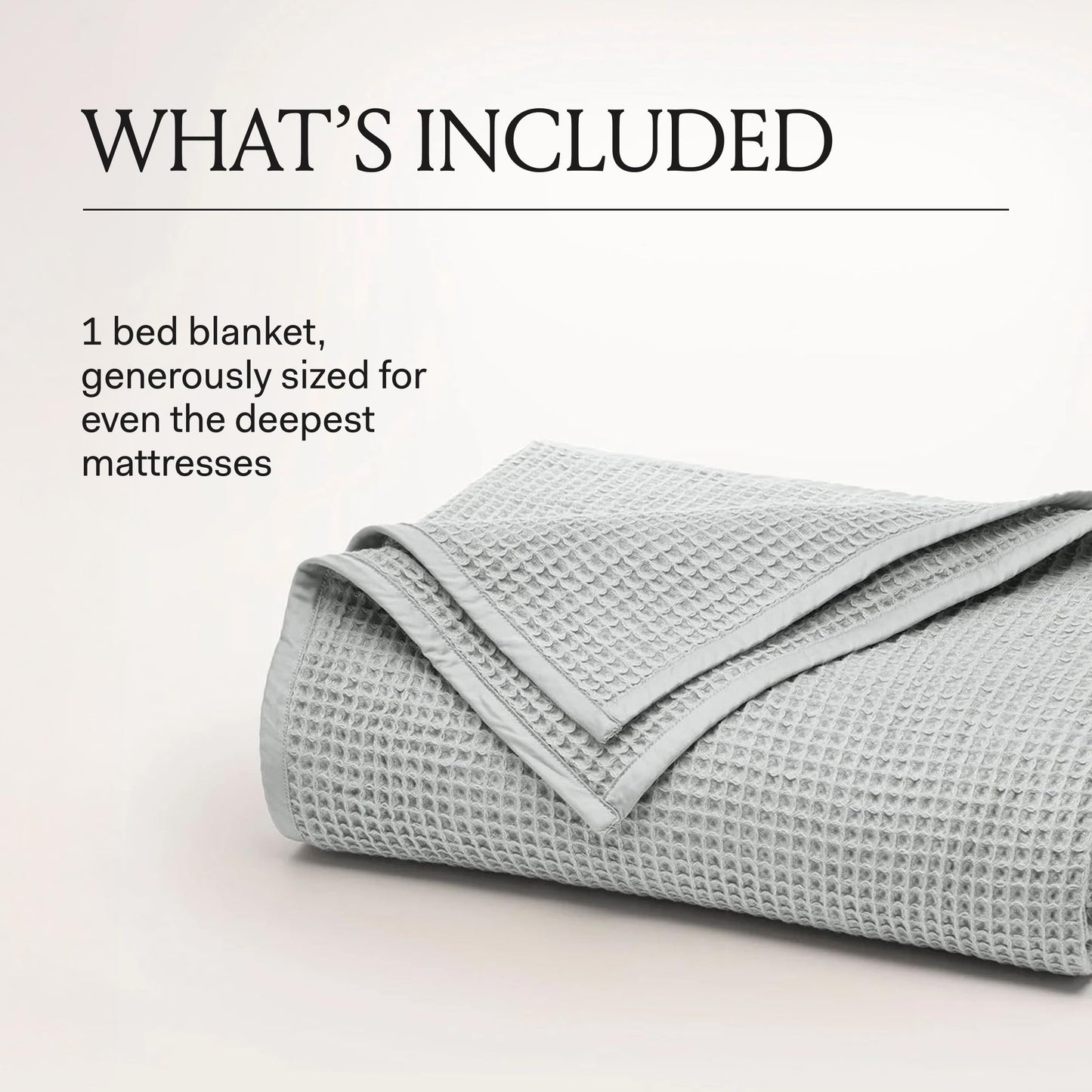 BOLL & BRANCH Waffle Bed Blanket - Twin/Twin XL, Natural - Luxury 100% Organic Cotton - Soft, Lightweight and Breathable - Textured Waffle Weave Design