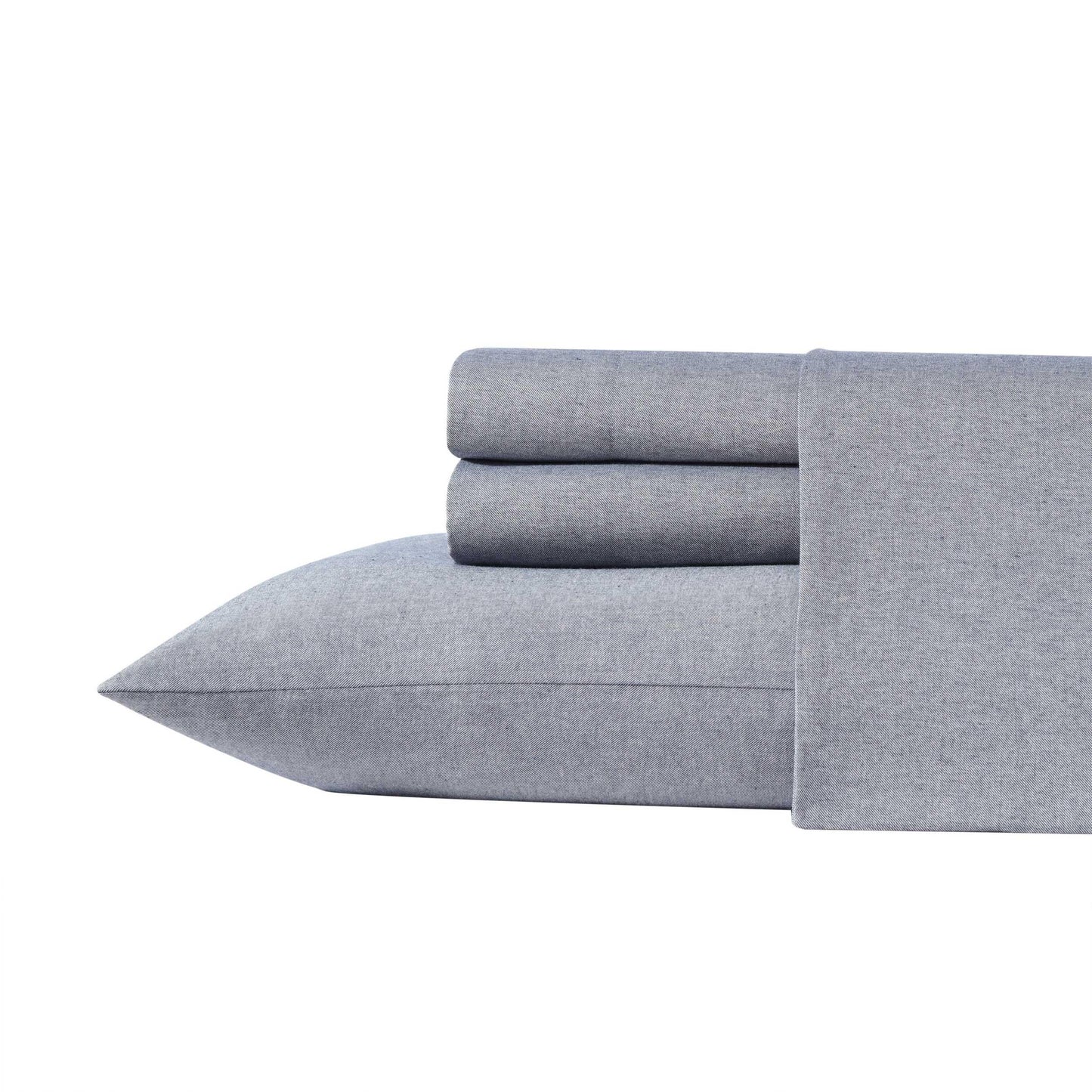 Tommy Bahama - Queen Sheet Set, Twill Weave Bedding with Matching Shams and Deep Pockets, Wrinkle-Resistant Bed Essentials, Oeko-Tex Certified (Paradise Twill Blue, Queen)