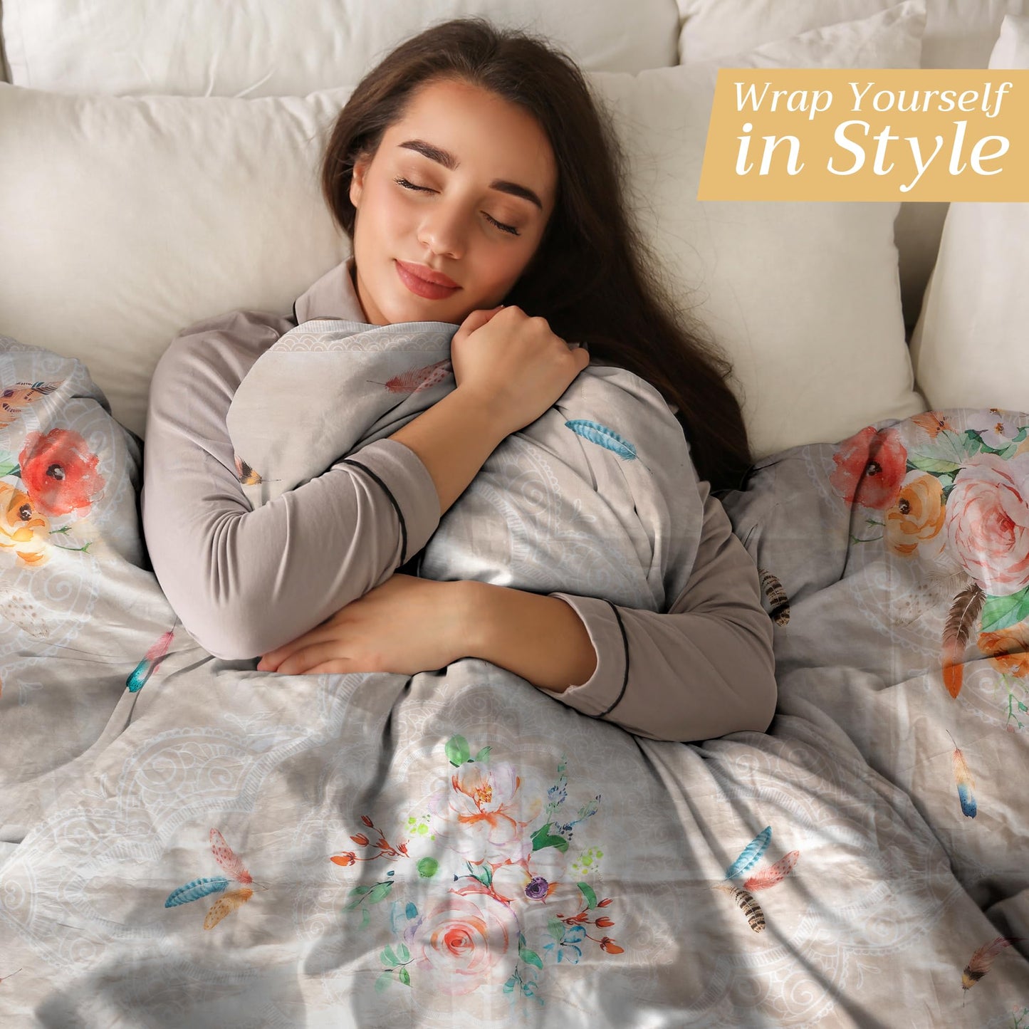 Maison d' Hermine Throw Blanket for Couch Lightweight Soft Warm Breathable Cotton Throw Blankets for Bed Girls Boys Women Men Gifts Travel Living Room Spring Summer (Ibiza - Beige, 60" X 80")