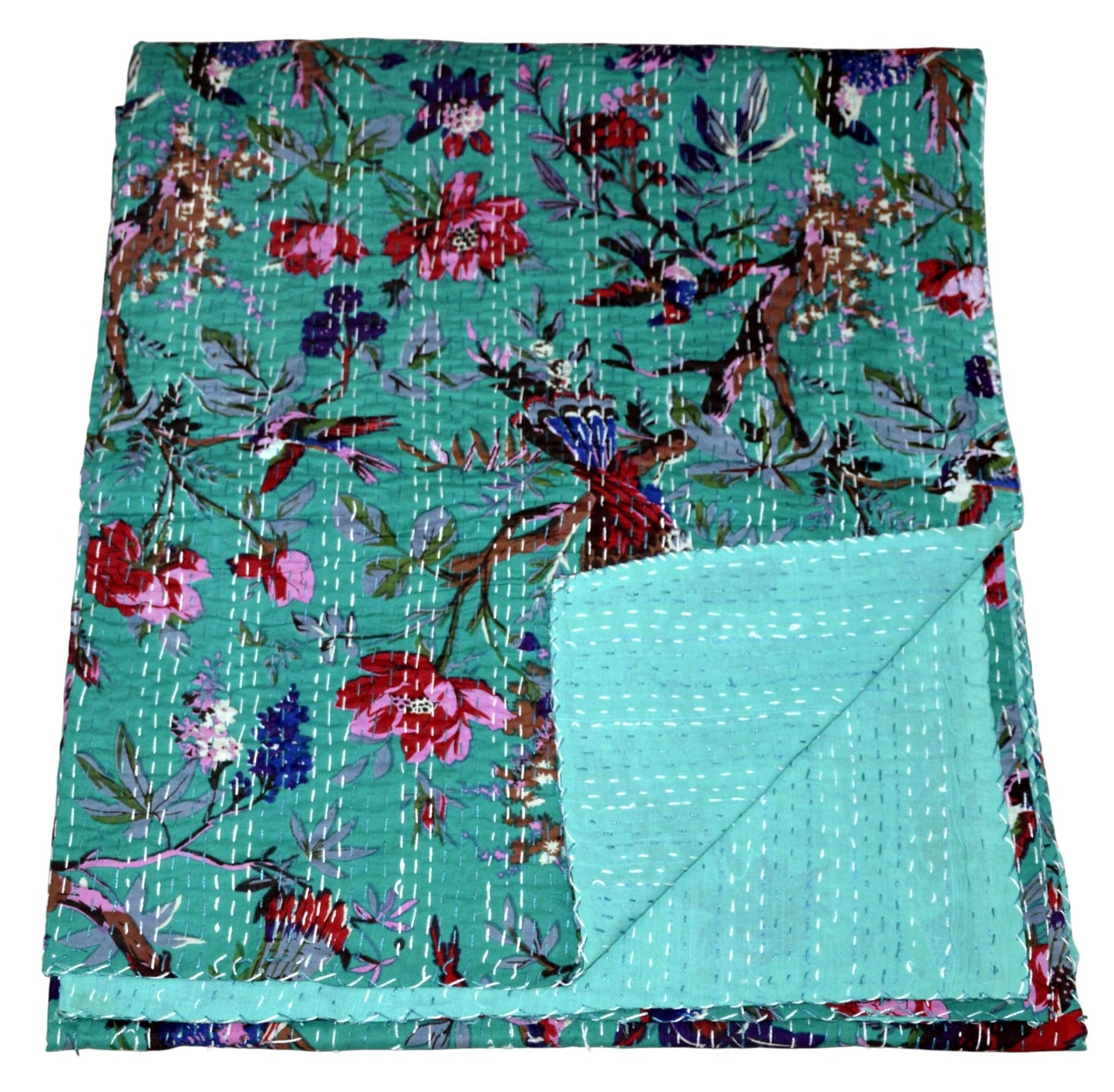 Arprani Boho Quilts Queen Size Cotton Quilt Blanket Throw Bedding Set Indian Blanket Vintage Kantha Quilt Reversible gudari Jaipuri bedsheets