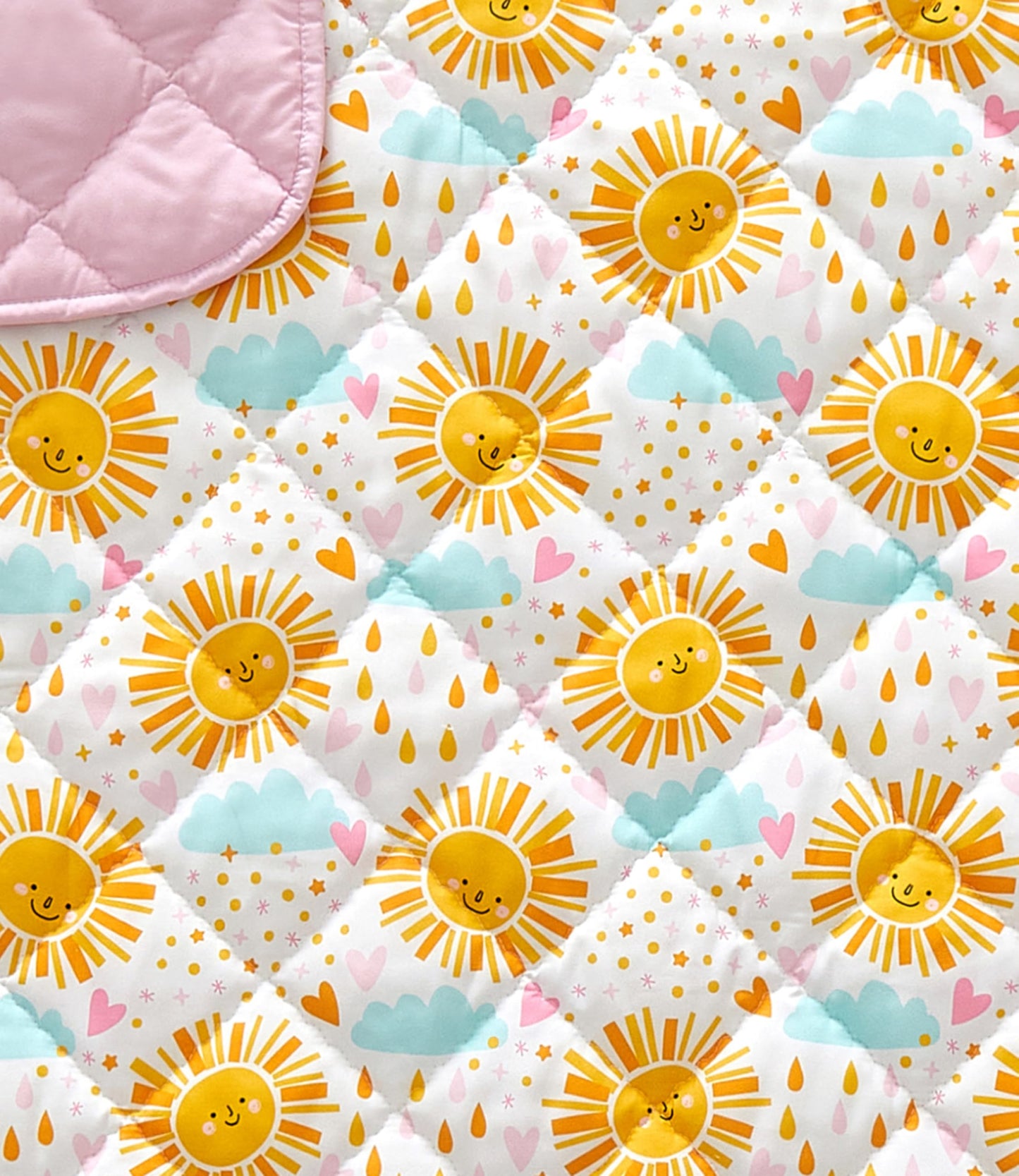 Sun Toddler Comforter - Down Alternative Toddler Microfiber Comforter - Lightweight & Warm Baby Quilt Blanket - Soft and Breathable - Kids Duvet Insert for Crib & Stroller - Machine Washable - 39x47