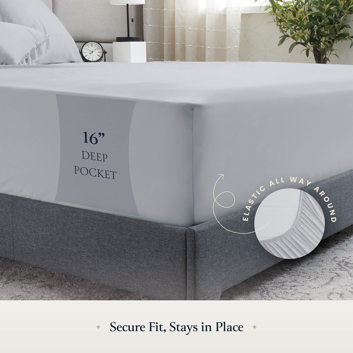 BELADOR Silky Soft Cali King Sheet Set -Luxury 6 Piece Bed Sheets for California King Size Bed, Secure-Fit Deep Pocket Sheets with Elastic, Breathable Hotel Sheets & Pillowcase Set, Wrinkle Free