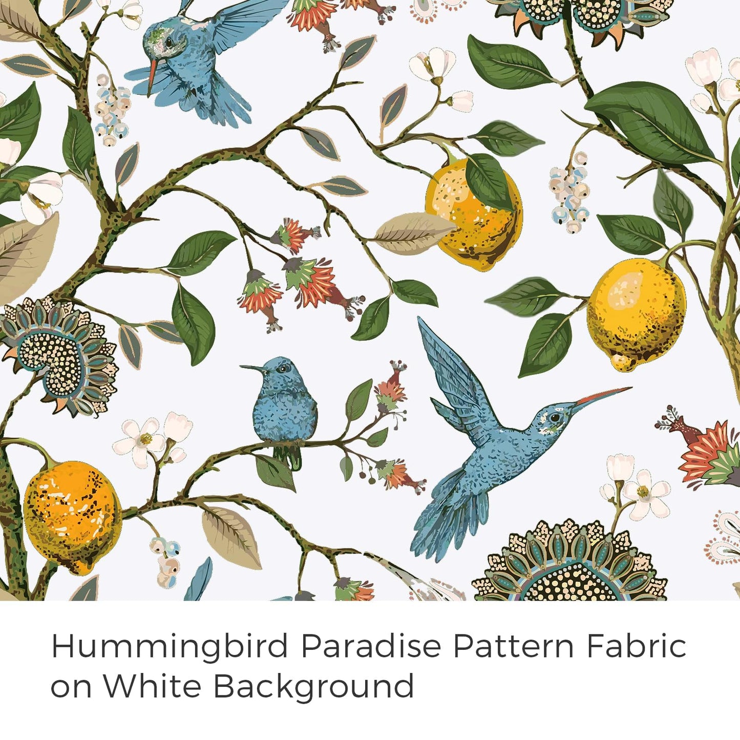 Topfinel Floral Curtains & Drapes Coquette Winter Blackout Elegant Vintage Farmhouse Country Hummingbird Patterned Grommet Curtains for Dining Living Room Sliding Glass 2 Panels 96 inch Long