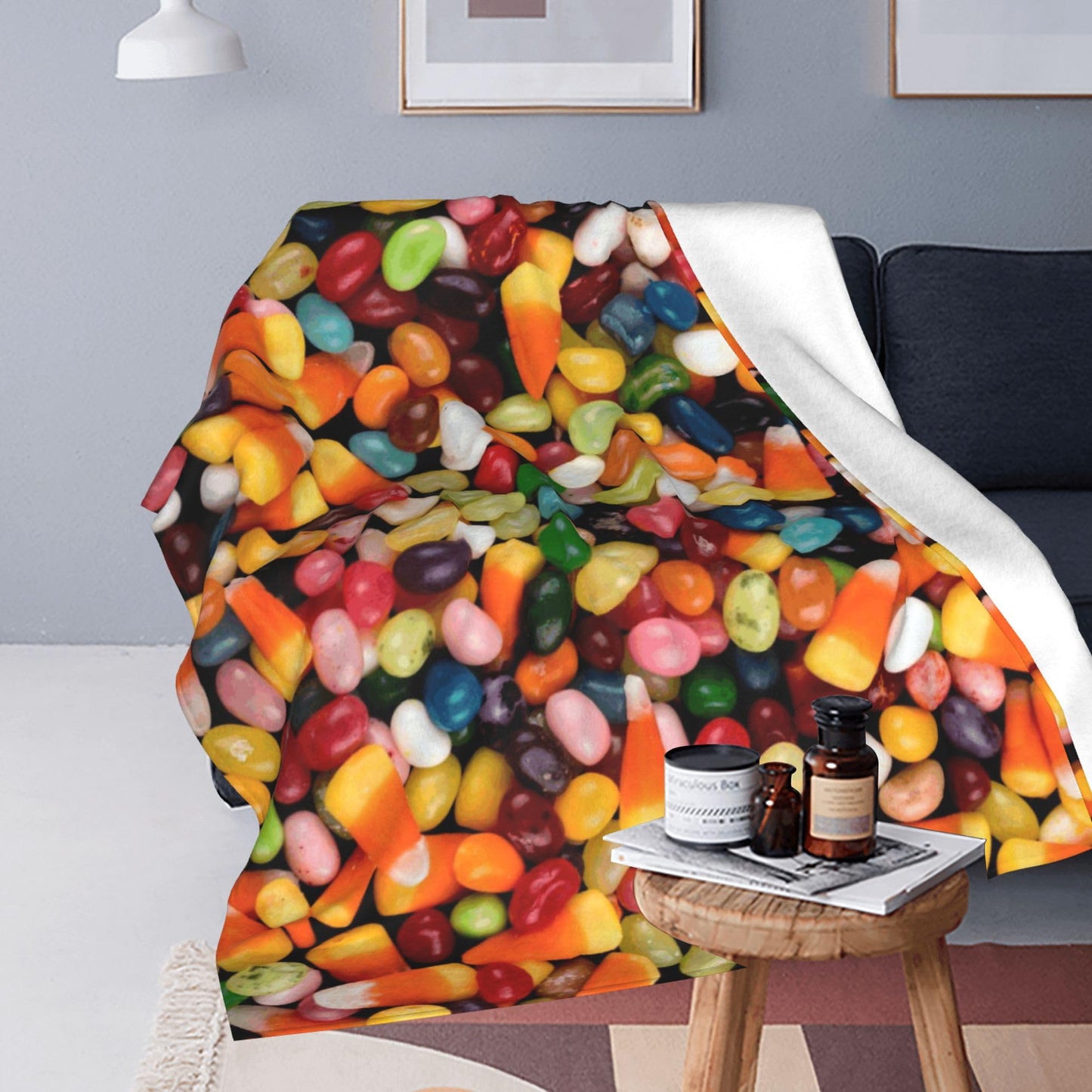 Funny Candy Blanket Funny Food Soft Throw Flannel Blankets for Bed Couch Bedroom Living Room 60"x50"