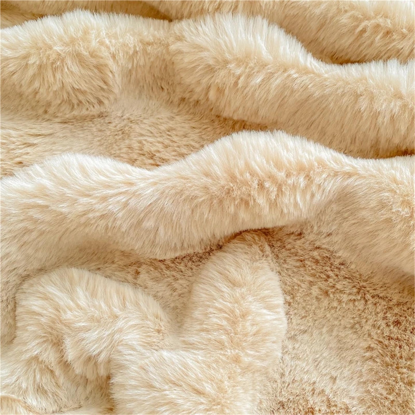 Fluffy Plush Velvet Fitted Sheet, Winter Warm Elastic Bed Sheets, Luxury Soft Fuzzy Bottom Sheet, Bedsheet Bed Sheet Mattress Protector, Various Sizes(Brass,2*Pillow Cover)