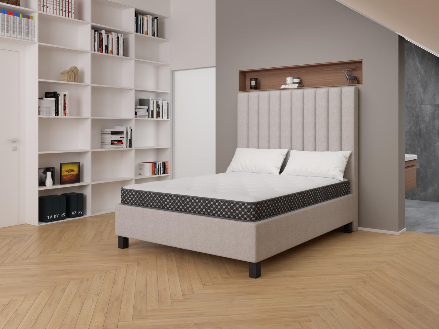 6" Quilted Foam Firm Twin Mattress, 75" L x 38" W x 6" H, Weight: 33 lbs
