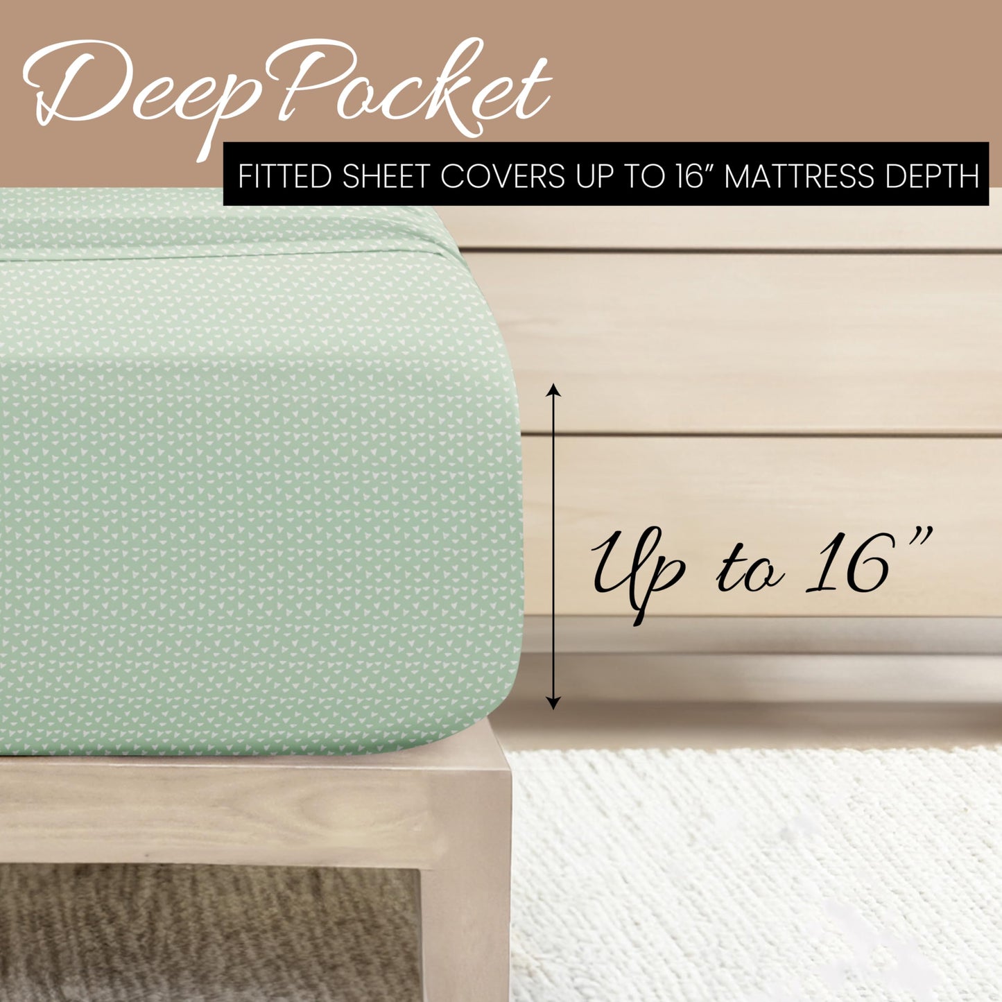 Linen Market 4 Piece Full Bedding Sheet Set (Jade Arrows) - Sleep Better Than Ever with These Ultra-Soft & Cooling Bed Sheets for Your Full Size Bed - Deep Pocket Fits 16" Mattress