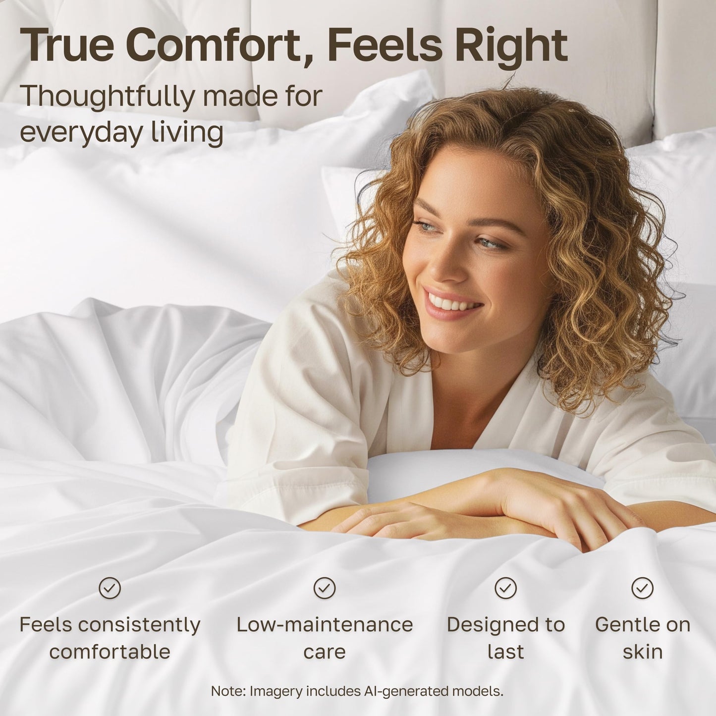 California Design Den Striped 100% Cotton Sheets for Queen Size Bed, 500 Thread Count Sateen, Deep Pockets, Soft Luxury Bedding - Striped White Sheets