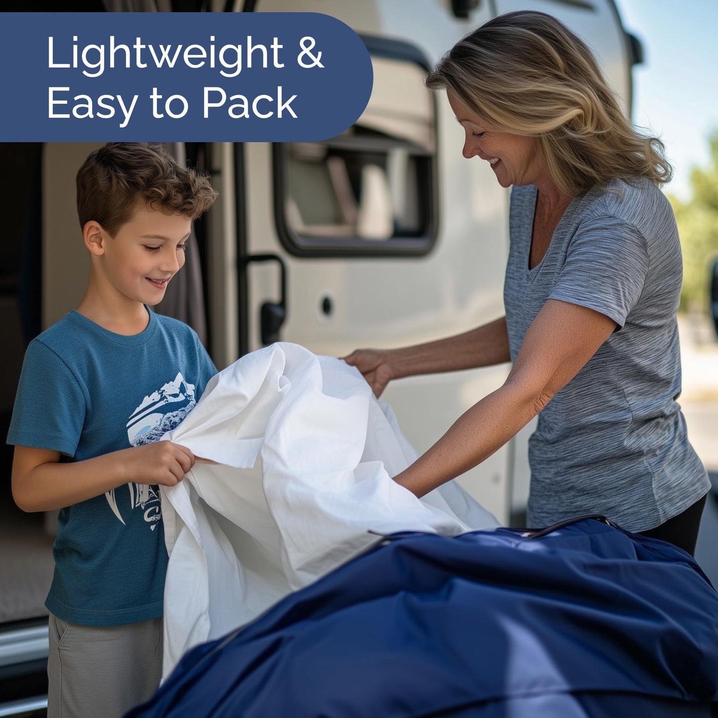 Short Queen Size 4 Piece Sheet Set - RV Short Queen, Ultra-Soft, Breathable & Cooling Bed Sheets Set with Deep Pockets - Hotel Luxury Bedding for Women & Men - Wrinkle Free & Fade Resistant - White