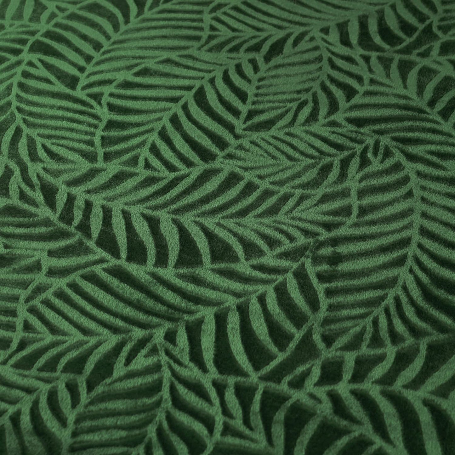 SOCHOW Super Soft Flannel Fleece Throw Blanket, Lightweight Cozy Warm Leaves Textured Plush Blanket for Bed Couch Sofa, 60 x 80 Inches, Olive Green