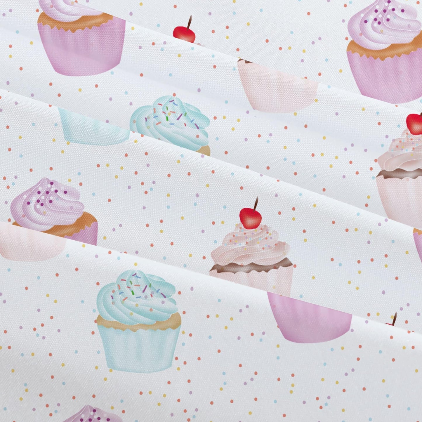 Softan Kids Bed Sheet Set, 3-Piece Twin Sheets Set, Microfiber Fitted Sheet with 15 Inches Deep Pocket and Corner Straps, Breathable & Silky Soft Ice Cream Cake Pattern Sheet and Pillowcase Sets