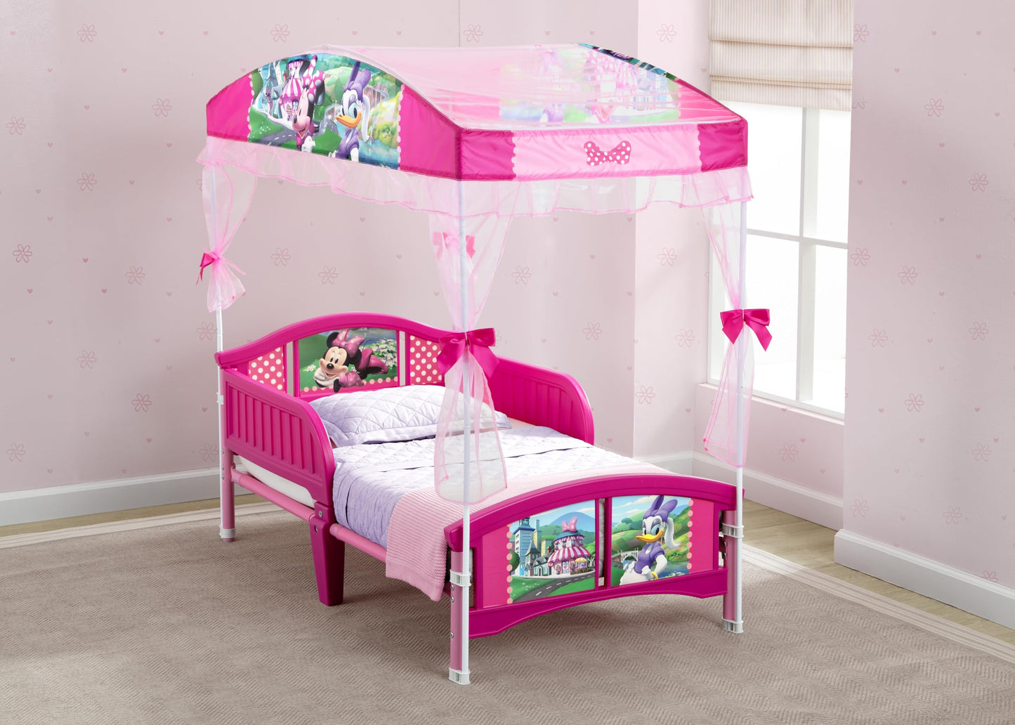 Delta Children Canopy Toddler Bed, Minnie Mouse