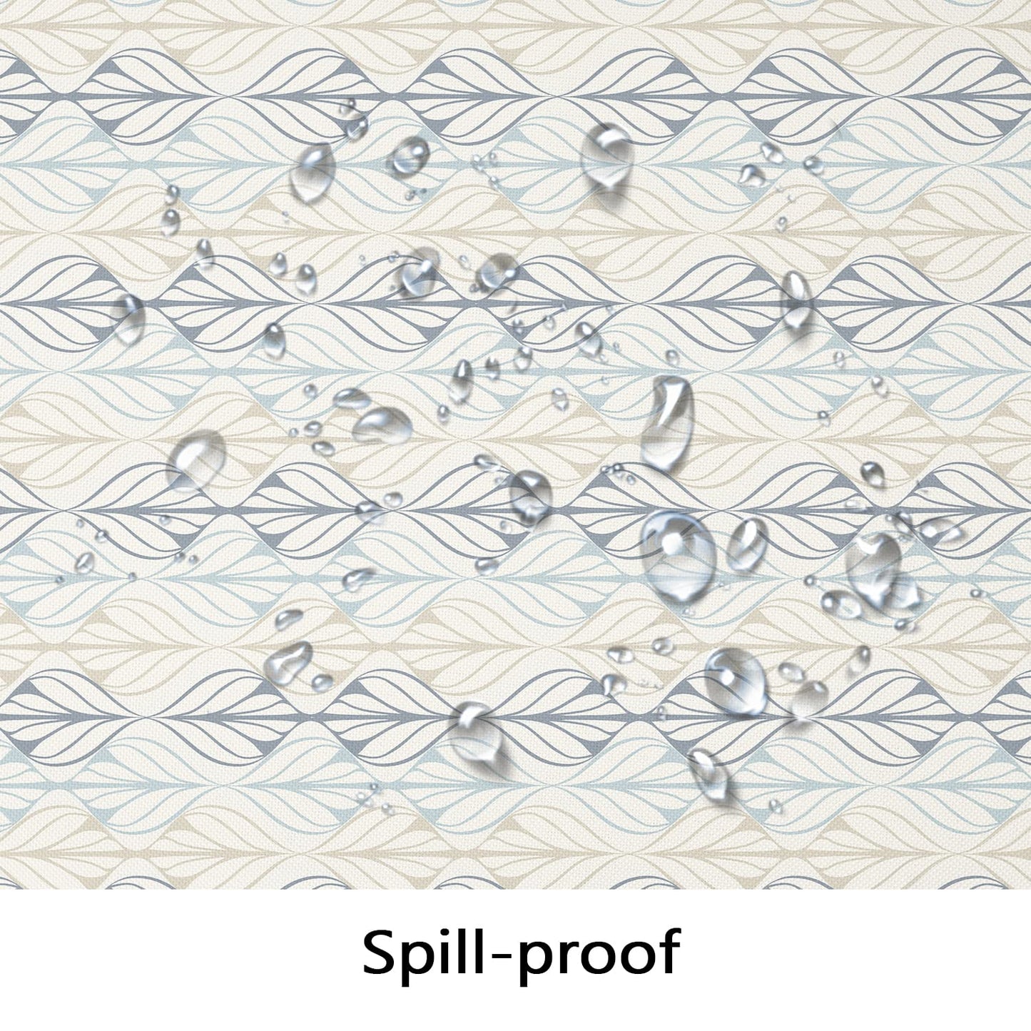 Bnejvif Oval Tablecloth, Modern Geometric Oval Tablecloth, Striped Tablecloth Indoor/Outdoor Waterproof Wrinkle Free Durable for Oval Tables 54 X 72 Inch